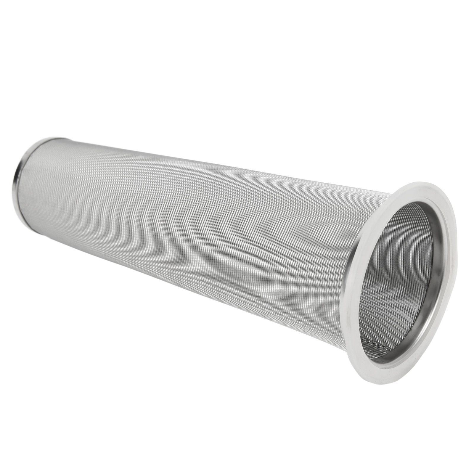 304 Stainless Steel Cold Brew Coffee Filter Cone Mesh with White Rubber Circle Coffee Brew Infuser for Fruit Drink 8x21cm/3.1x8.2in - Image 5
