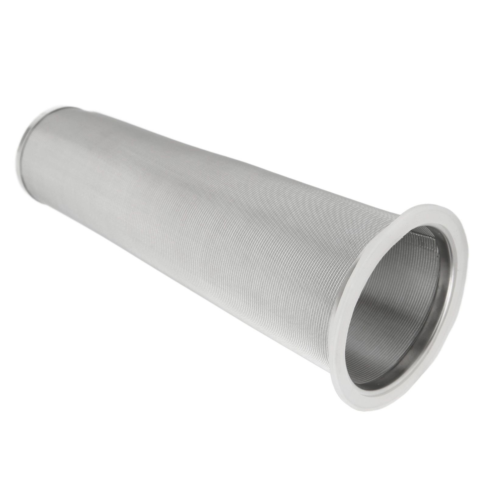304 Stainless Steel Cold Brew Coffee Filter Cone Mesh with White Rubber Circle Coffee Brew Infuser for Fruit Drink 8x21cm/3.1x8.2in - Image 8