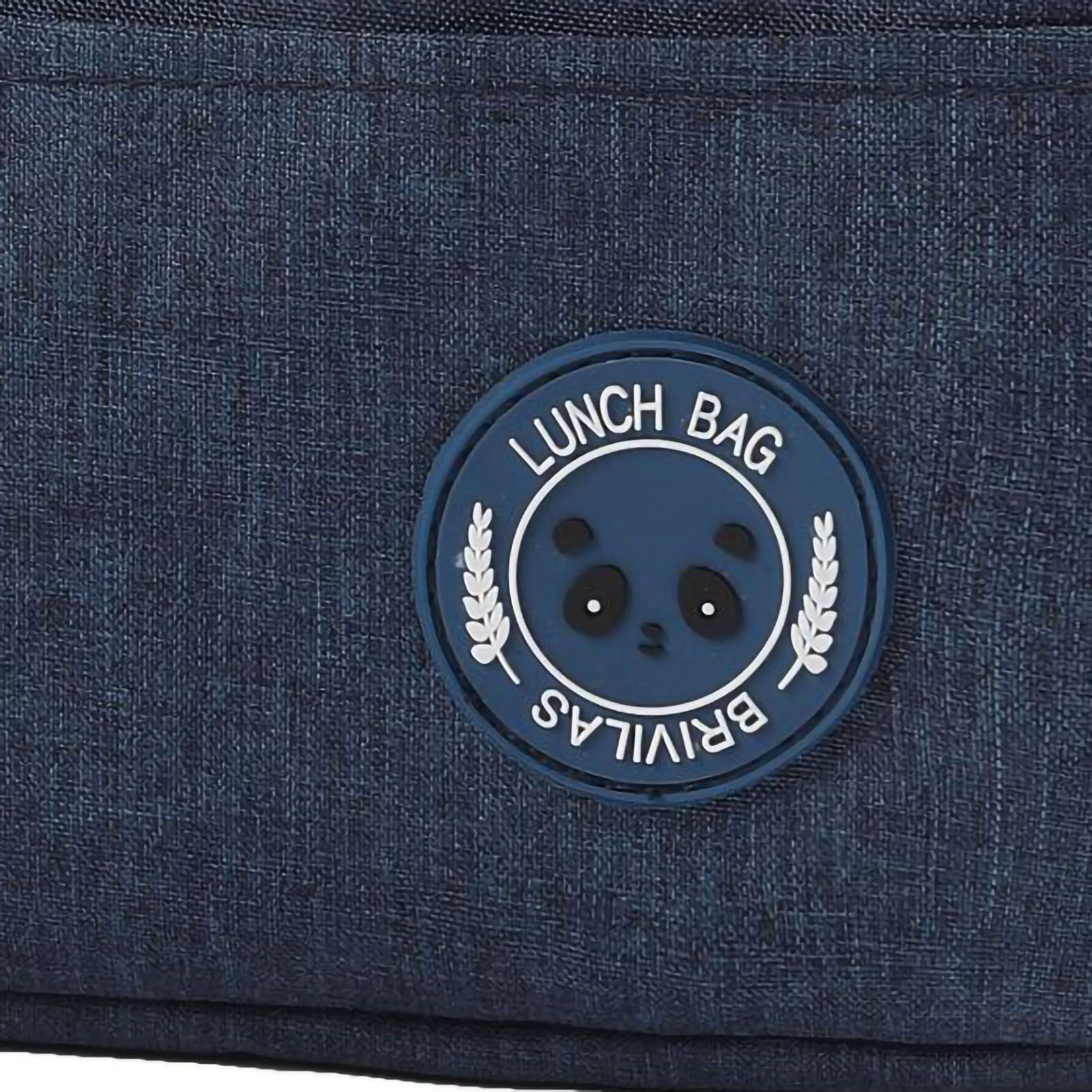 Lunch Bag High Capacity Reusable Tote Heat Preservation Dinner Insulation Hangbag Dark Blue - Image 2