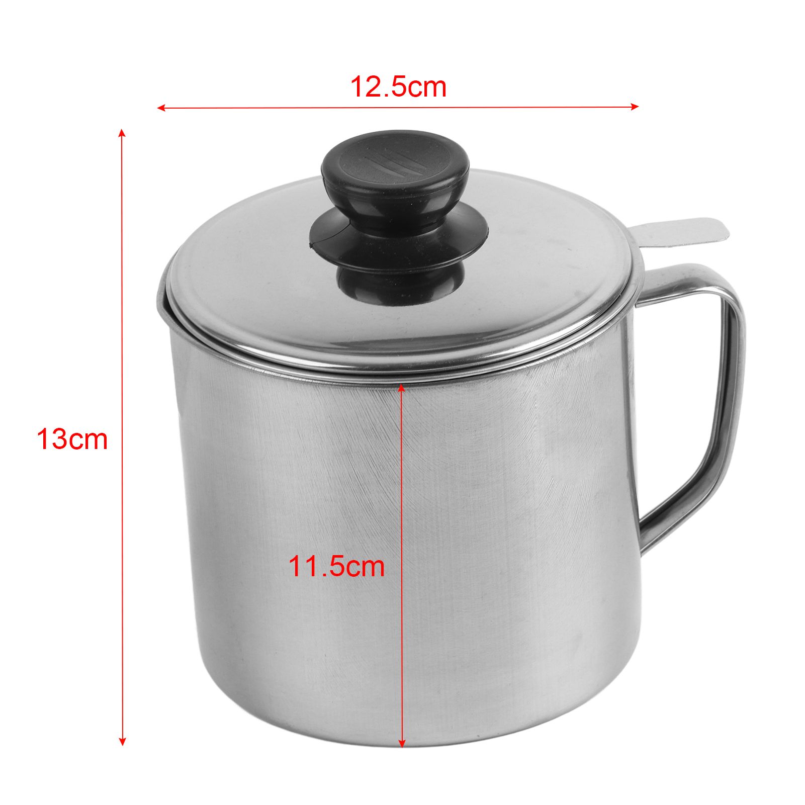 Oil Strainer Pot 1.3L Capacity 304 Stainless Steel Cooking Oil Container Anti Leakage for Home Restaurant - Image 6