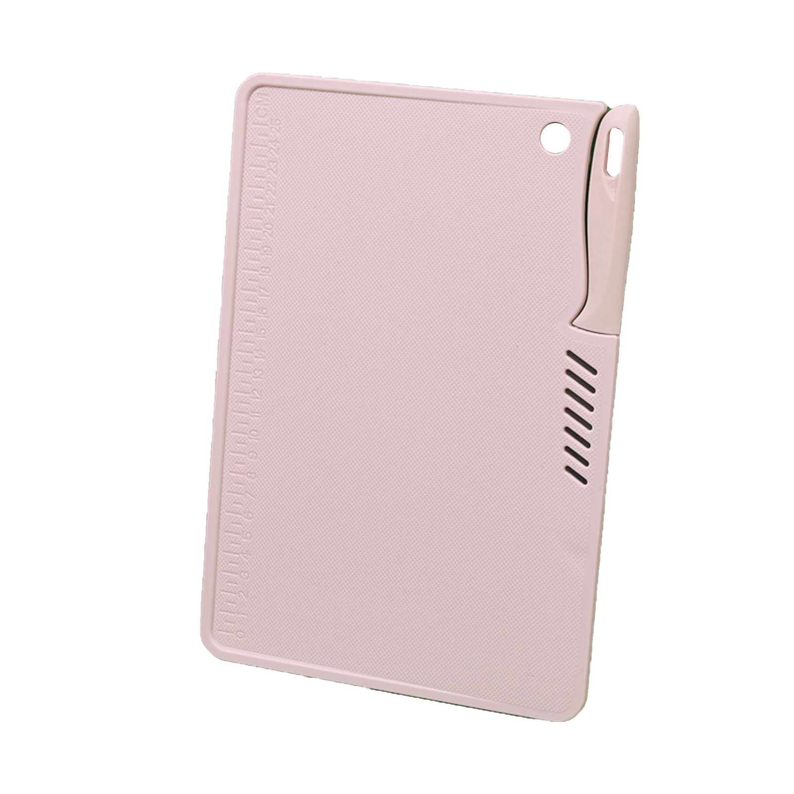 Plastic Utility Cutting Board Safe Multifunctional Portable Fruit Chopping Board With Knife Hanging Hole for Kitchen Pink - Image 1