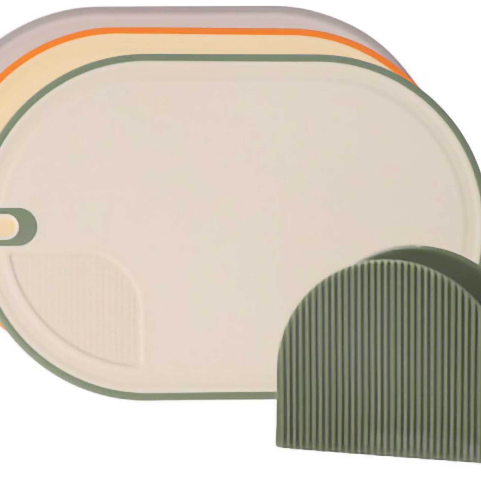 Cutting Board Food Grade Double Sided Prevent Slip Plastic Chopping Board with Holder Base for Meat Vegetable 3pcs 3 Mix Color - Image 3