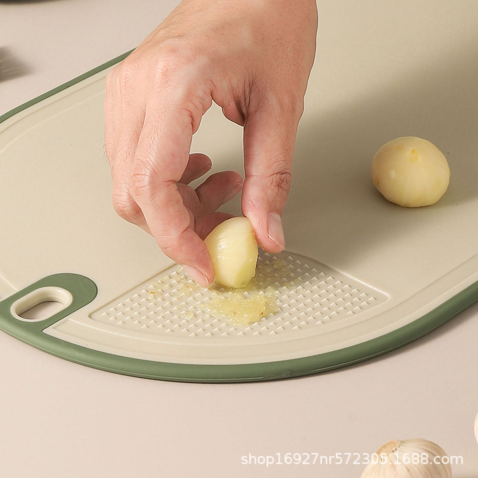 Cutting Board Food Grade Double Sided Prevent Slip Plastic Chopping Board with Holder Base for Meat Vegetable 3pcs 3 Mix Color - Image 5