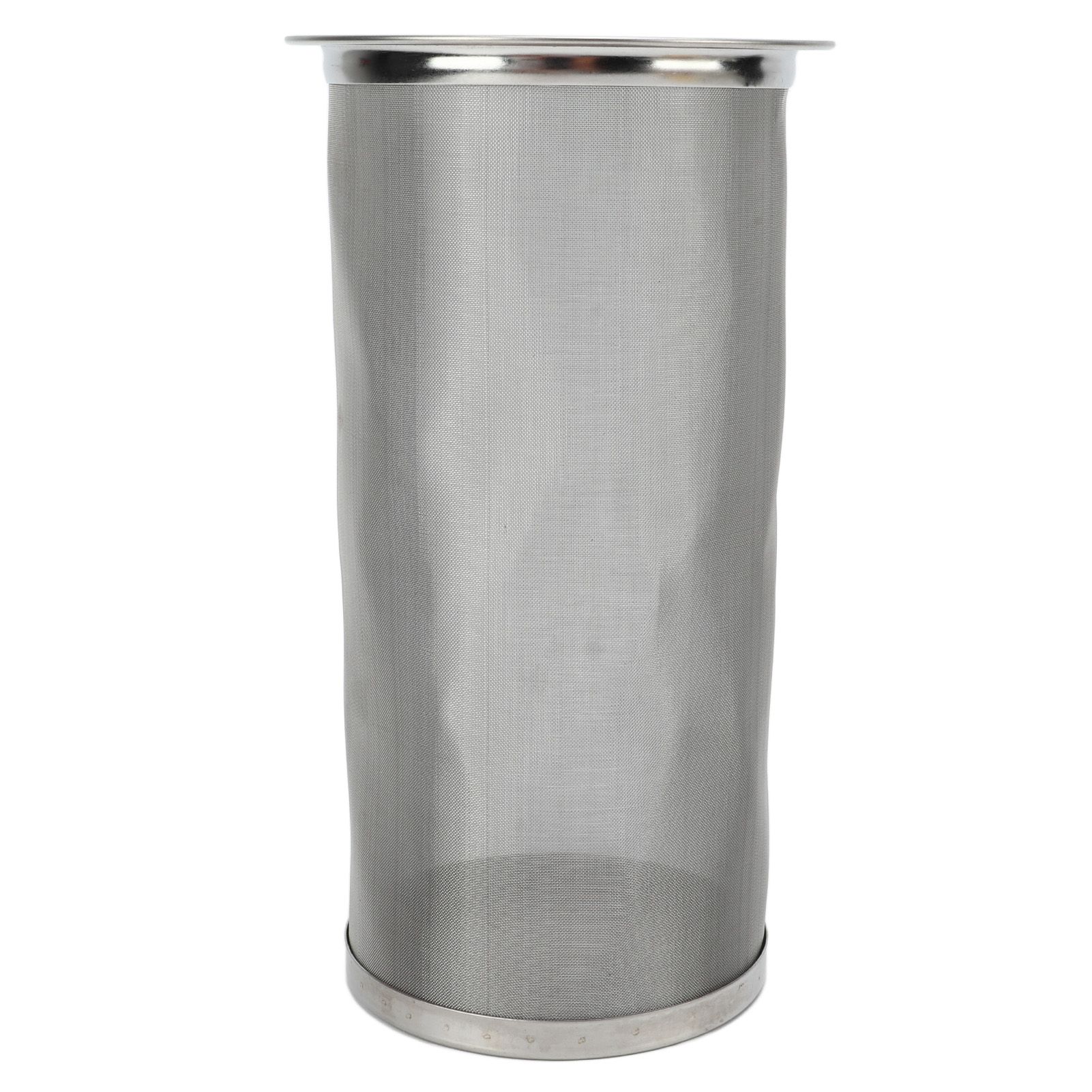 Cold Brew Coffee Filter Stainless Steel Reusable Wide Mouth Mesh Cylindrical Filter with White Gasket for Tea 8x15cm/3.15x5.91in - Image 3
