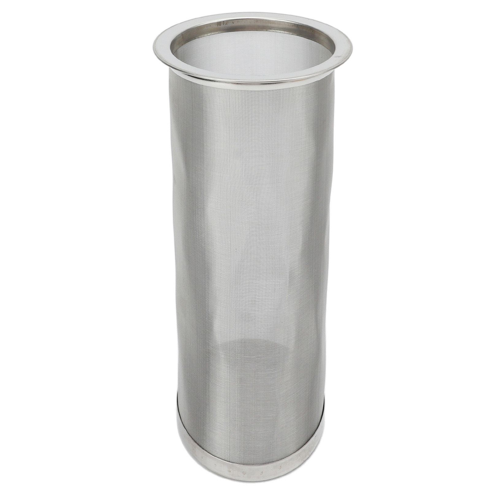 Cold Brew Coffee Filter Stainless Steel Reusable Wide Mouth Mesh Cylindrical Filter with White Gasket for Tea 8x21cm/3.15x8.27in - Image 1