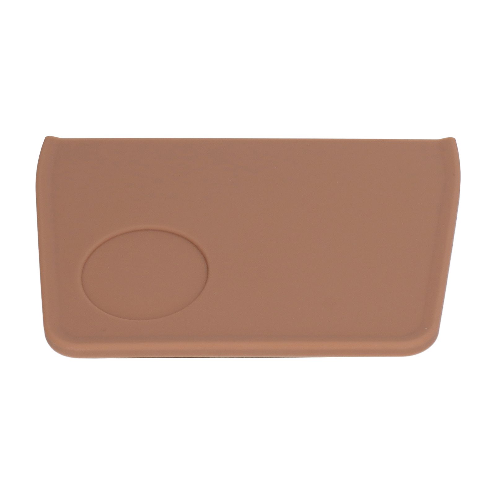 Coffee Tamper Mat with Tamper Slot Silicone Tamping Mat Coffee Pad Tamp Station Tool Brown - Image 1