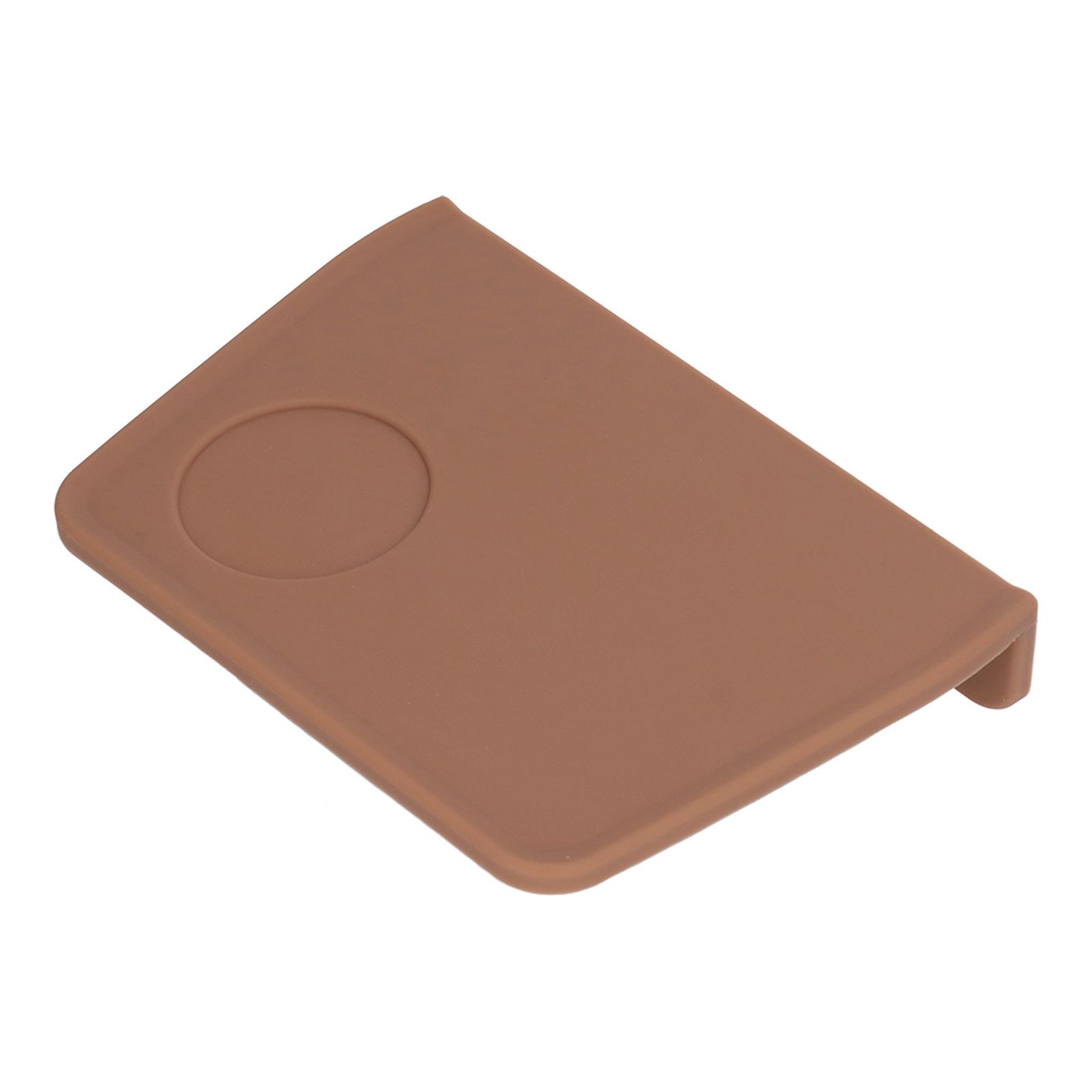 Coffee Tamper Mat with Tamper Slot Silicone Tamping Mat Coffee Pad Tamp Station Tool Brown - Image 2