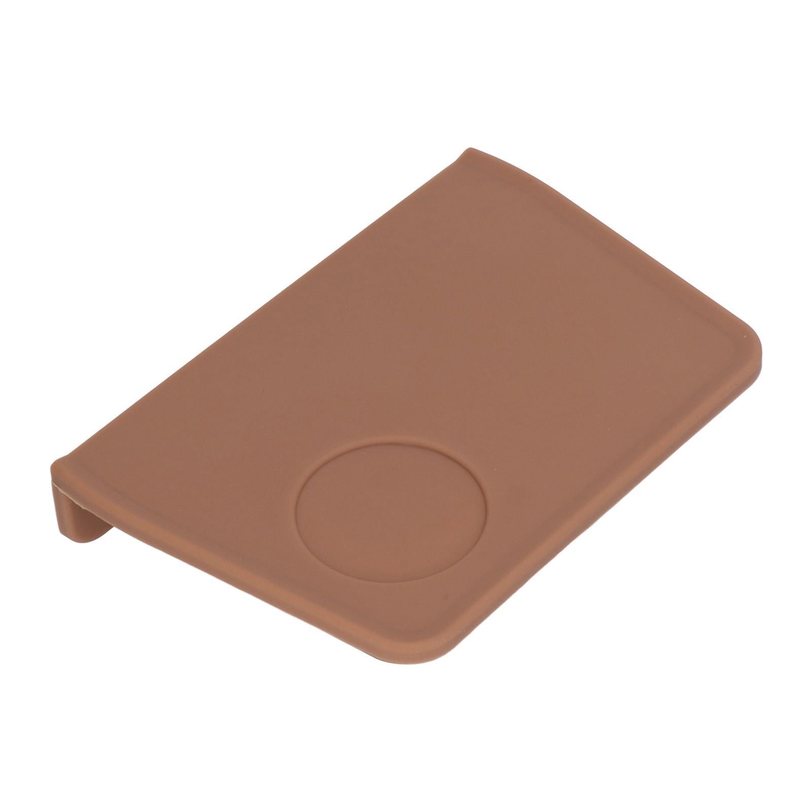 Coffee Tamper Mat with Tamper Slot Silicone Tamping Mat Coffee Pad Tamp Station Tool Brown - Image 3