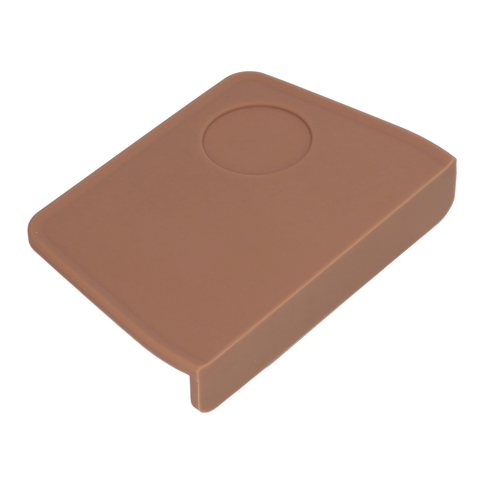 Coffee Tamper Mat with Tamper Slot Silicone Tamping Mat Coffee Pad Tamp Station Tool Brown - Image 4