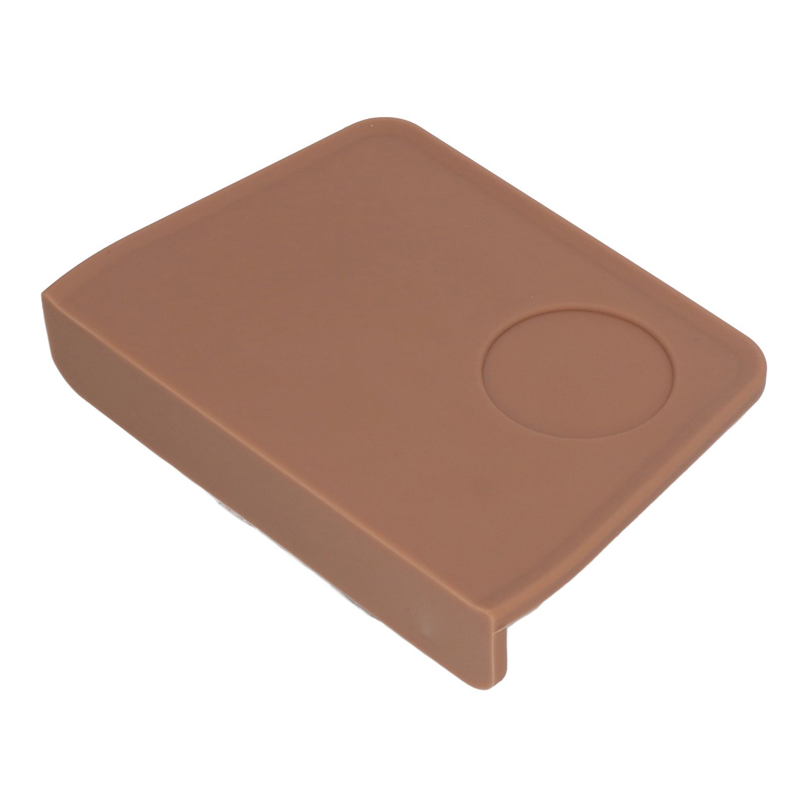 Coffee Tamper Mat with Tamper Slot Silicone Tamping Mat Coffee Pad Tamp Station Tool Brown - Image 5