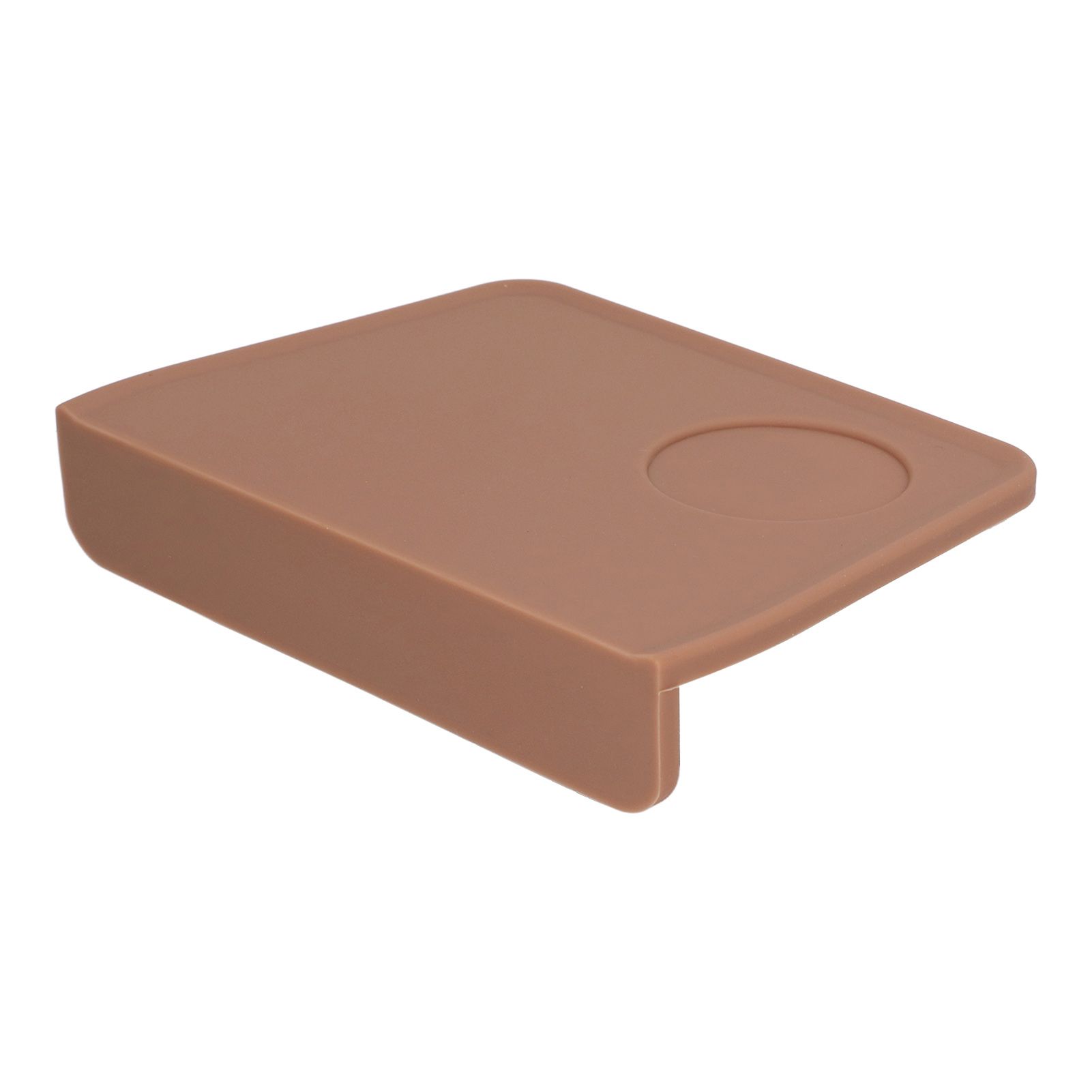 Coffee Tamper Mat with Tamper Slot Silicone Tamping Mat Coffee Pad Tamp Station Tool Brown - Image 8