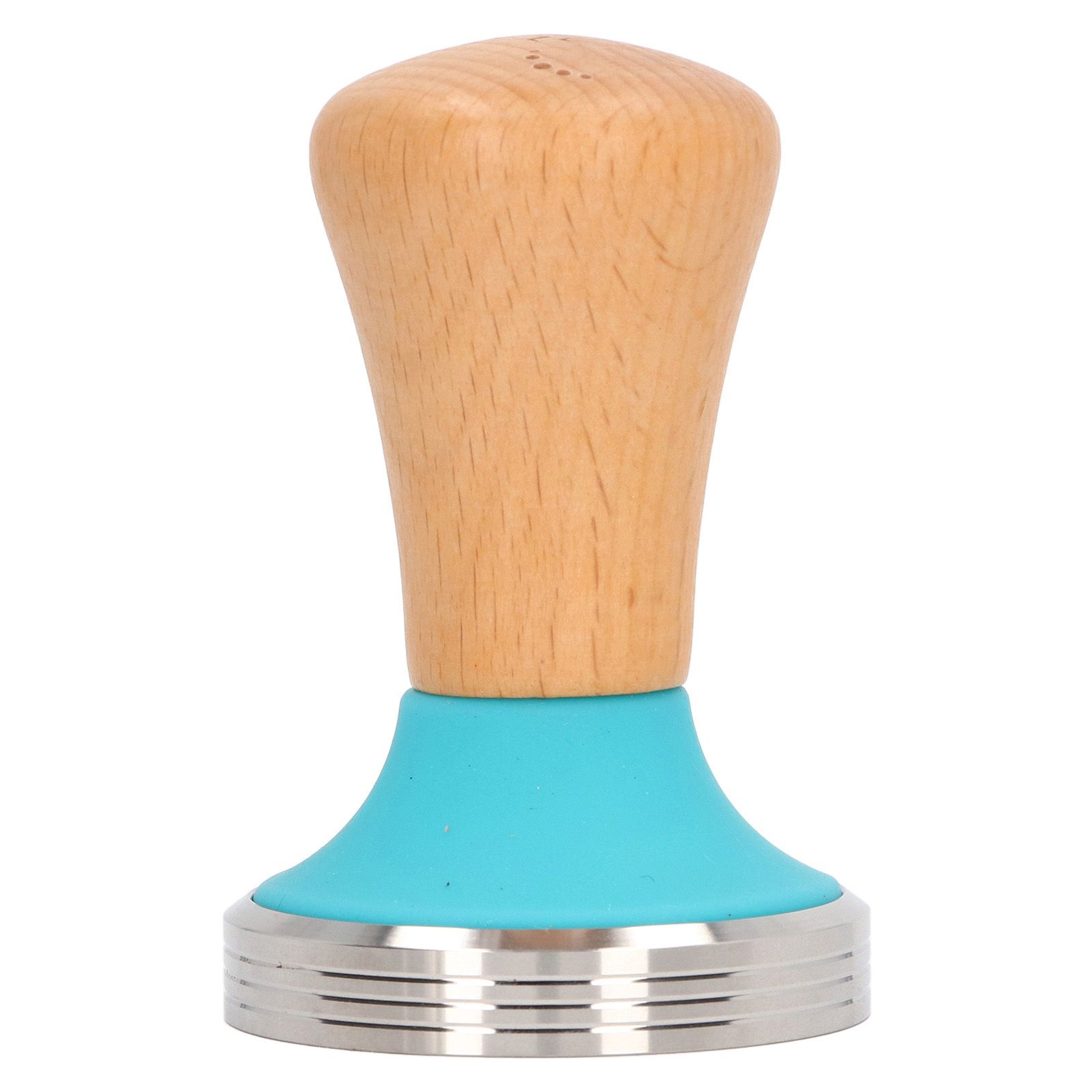 Wooden Coffee Tamper Food Grade Rustproof Easy To Clean Heavy Duty Coffee Tamper with Ergonomic Handle for Baristas Blue 51mm/2.0in - Image 1