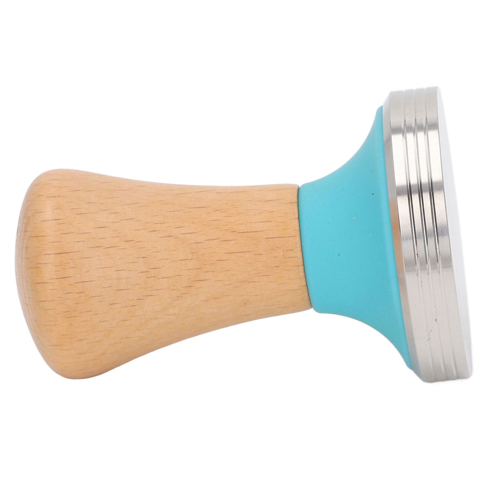 Wooden Coffee Tamper Food Grade Rustproof Easy To Clean Heavy Duty Coffee Tamper with Ergonomic Handle for Baristas Blue 51mm/2.0in - Image 3