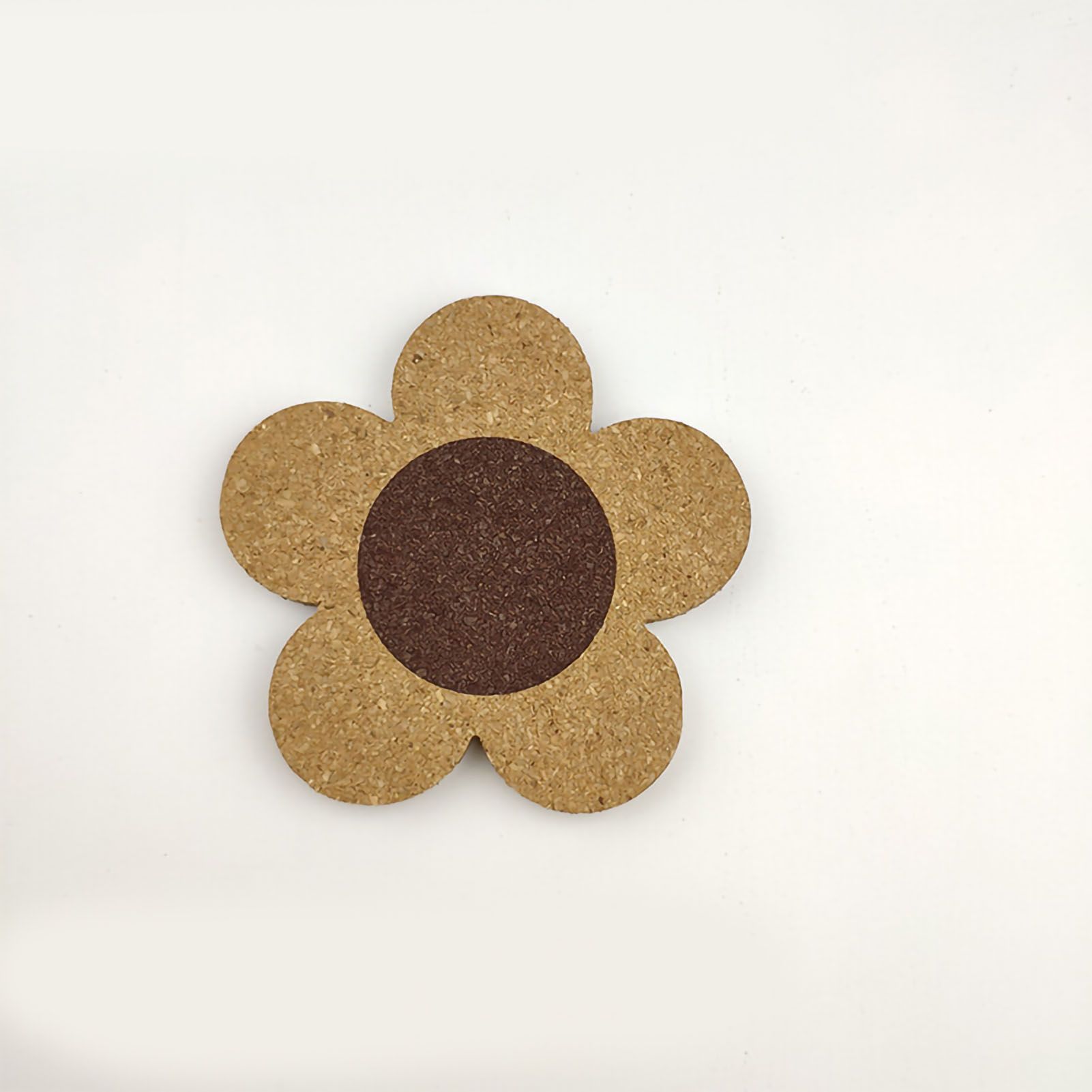 Flower Wooden Coaster Nordic Style Flower Shape Cork Coaster Kitchen Insulation Mat Dining Table Mat S - Image 1