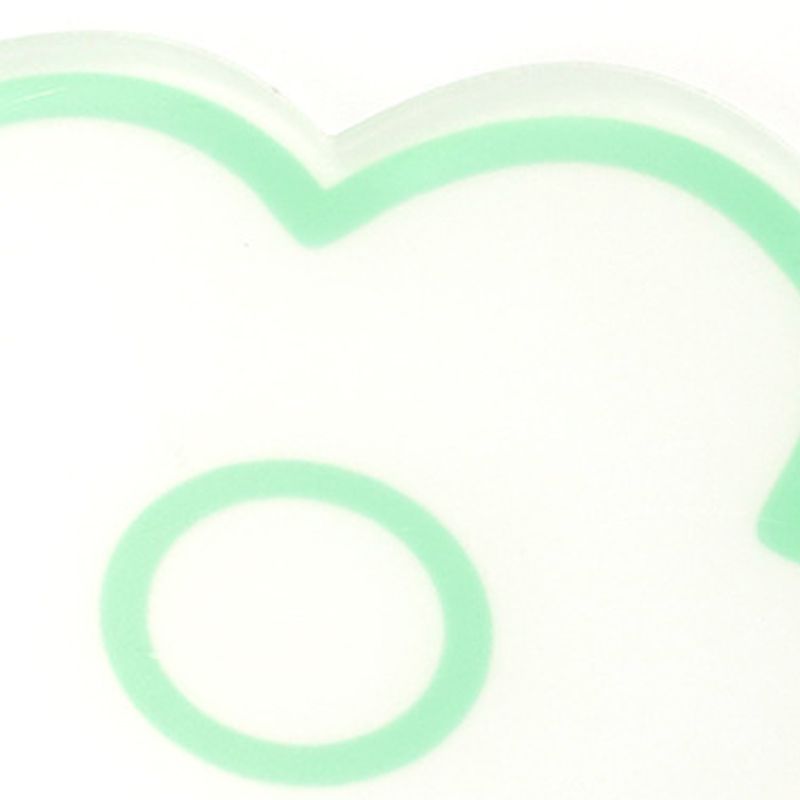 Acrylic Flower Coaster Heat Insulation Cute Flower Transparent Stable NonslipAcrylic Coasters Green - Image 2