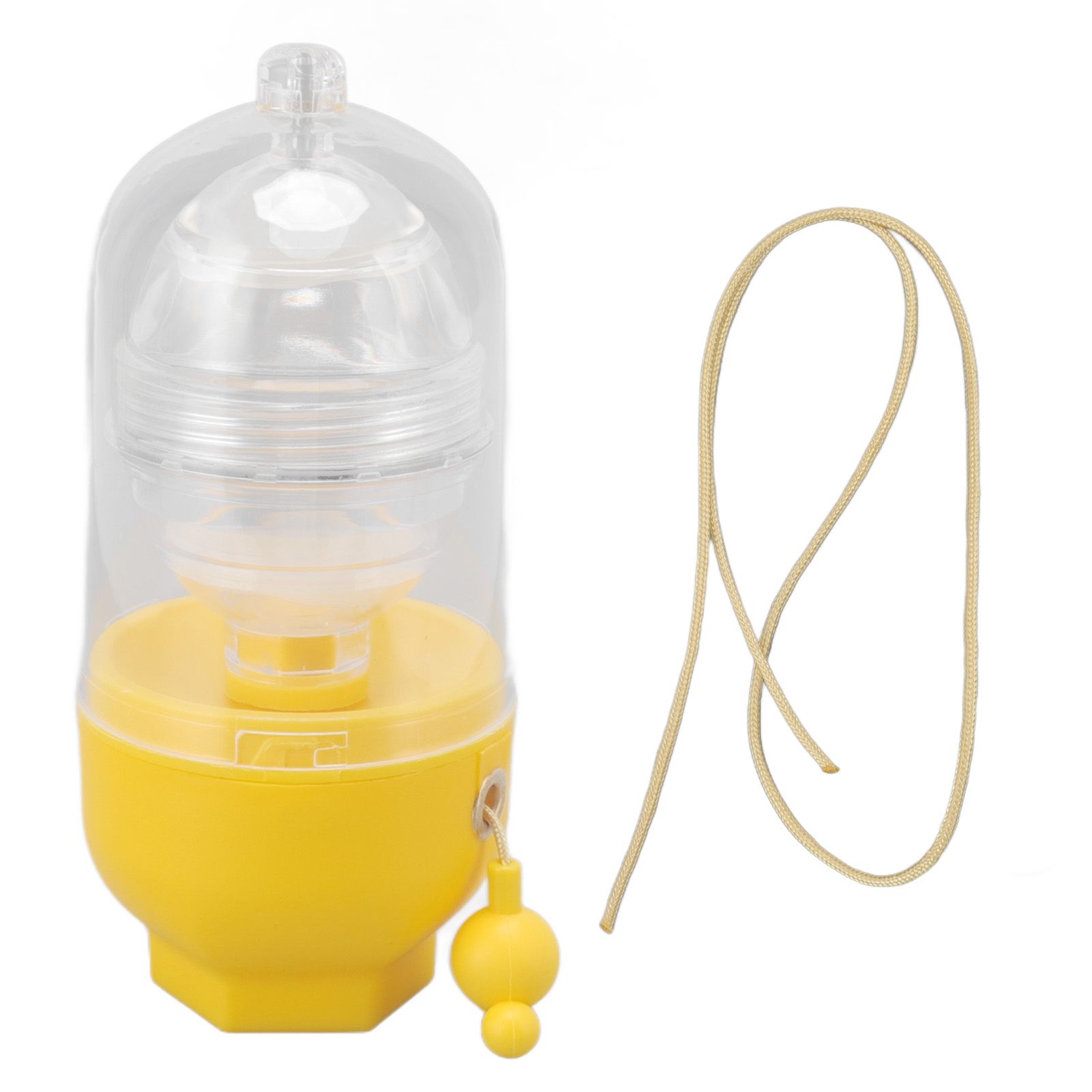 Egg Scrambler Convenient Hand Powered Golden Egg Maker for Mixing Egg Home Kitchen Yellow - Image 1