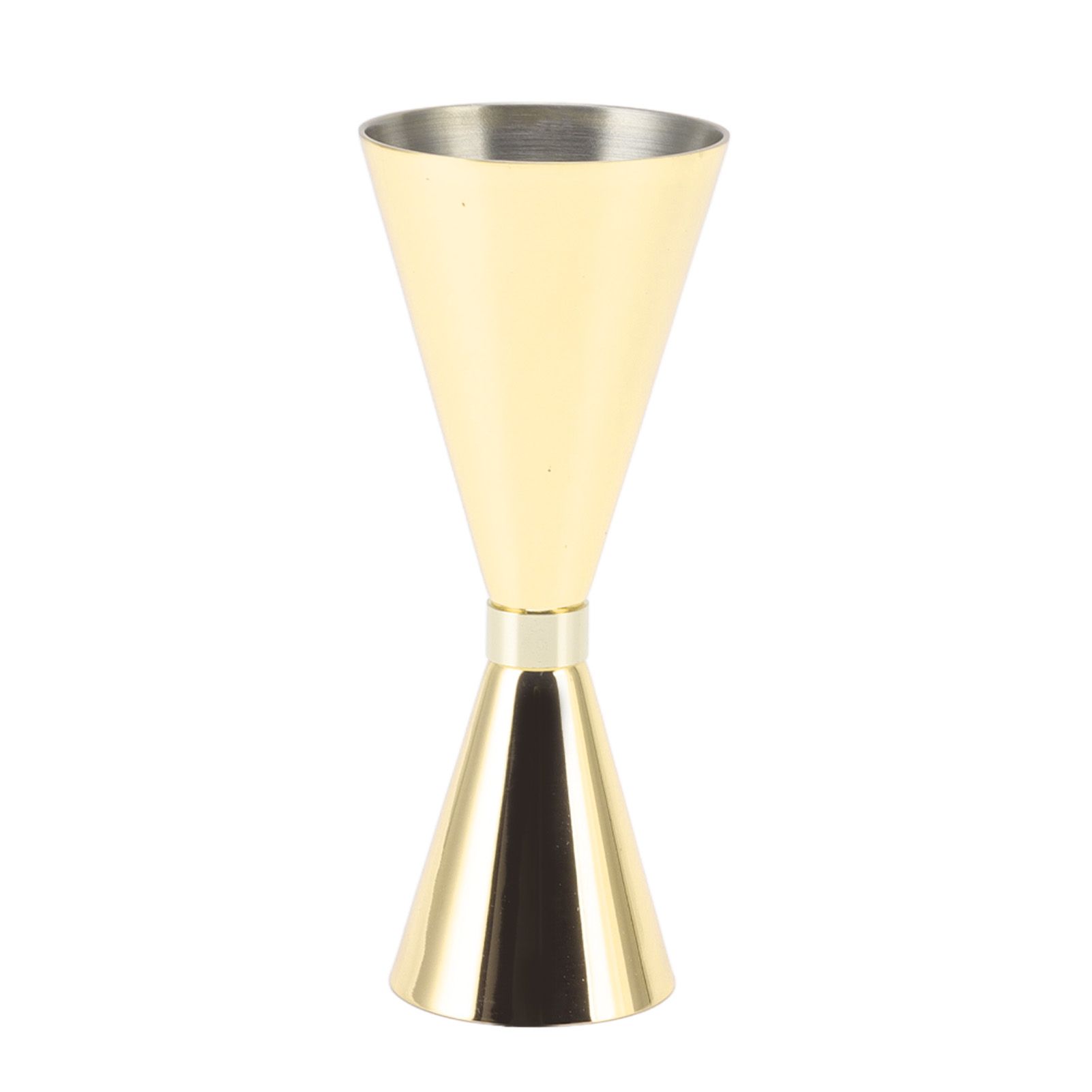 Jigger Stainless Steel 30mm to 60mm Elegant Flexible Jigger Cone for Cocktail Bartending Gold Plating - Image 3