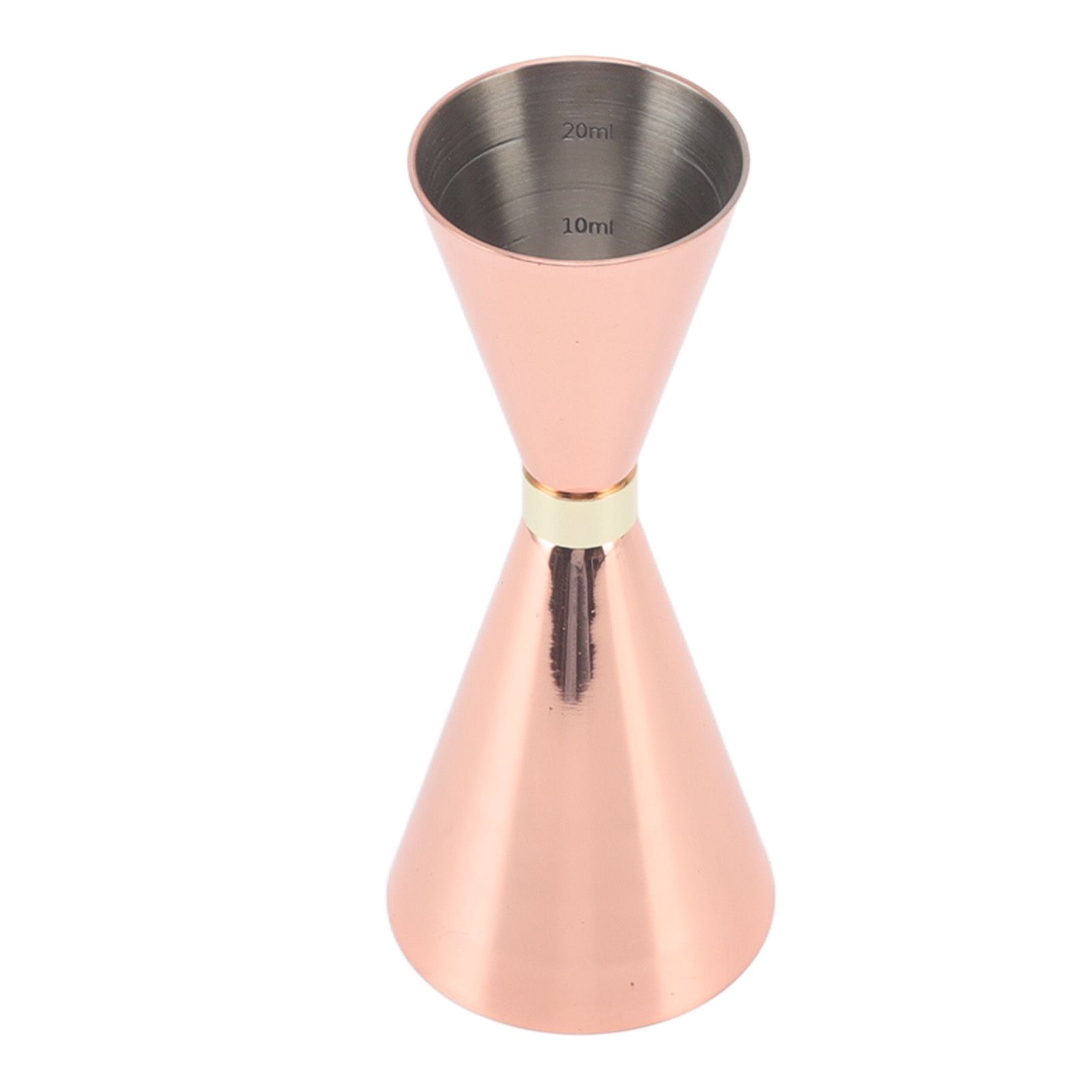 Jigger Stainless Steel 30mm to 60mm Elegant Flexible Jigger Cone for Cocktail Bartending Copper Plating - Image 2