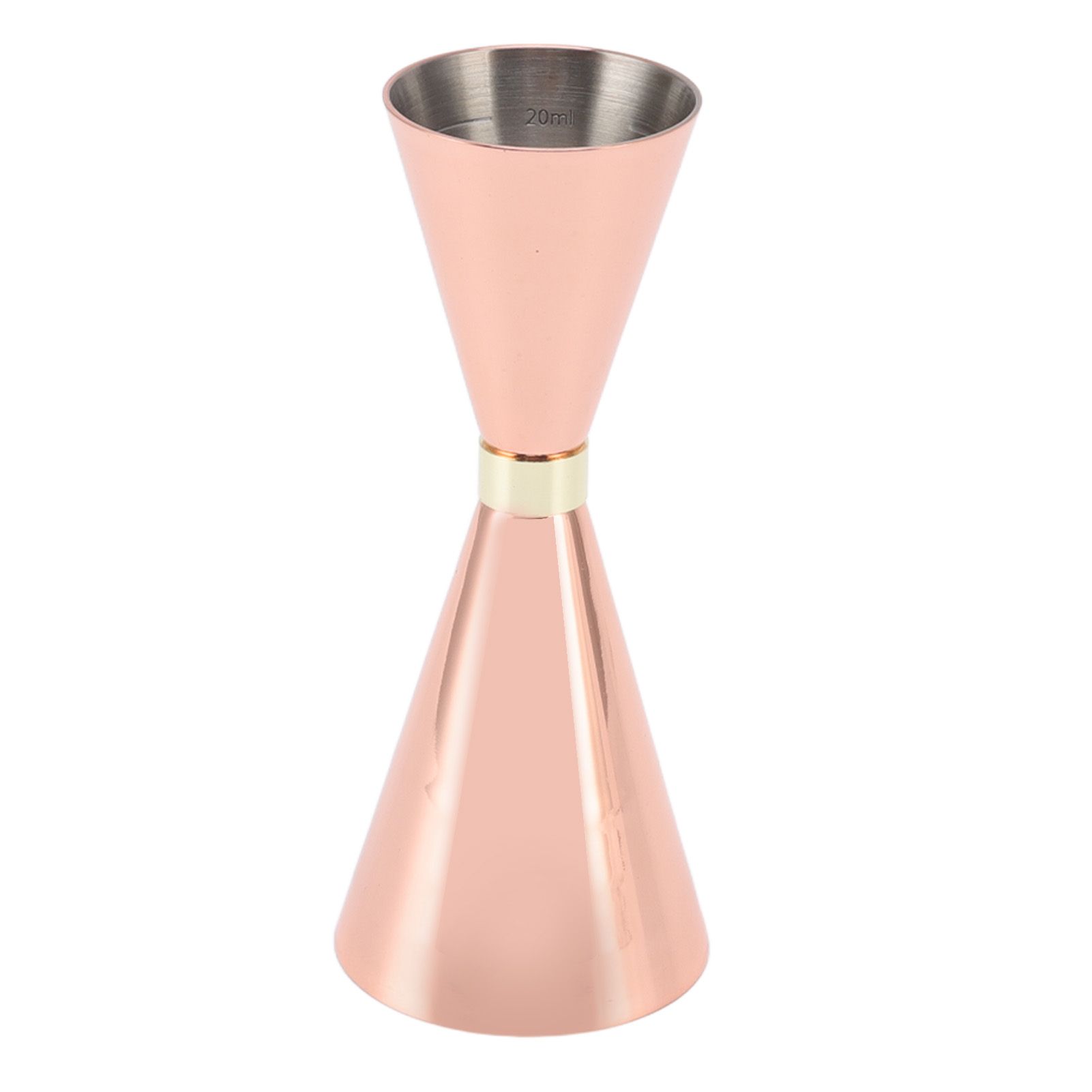 Jigger Stainless Steel 30mm to 60mm Elegant Flexible Jigger Cone for Cocktail Bartending Copper Plating - Image 3