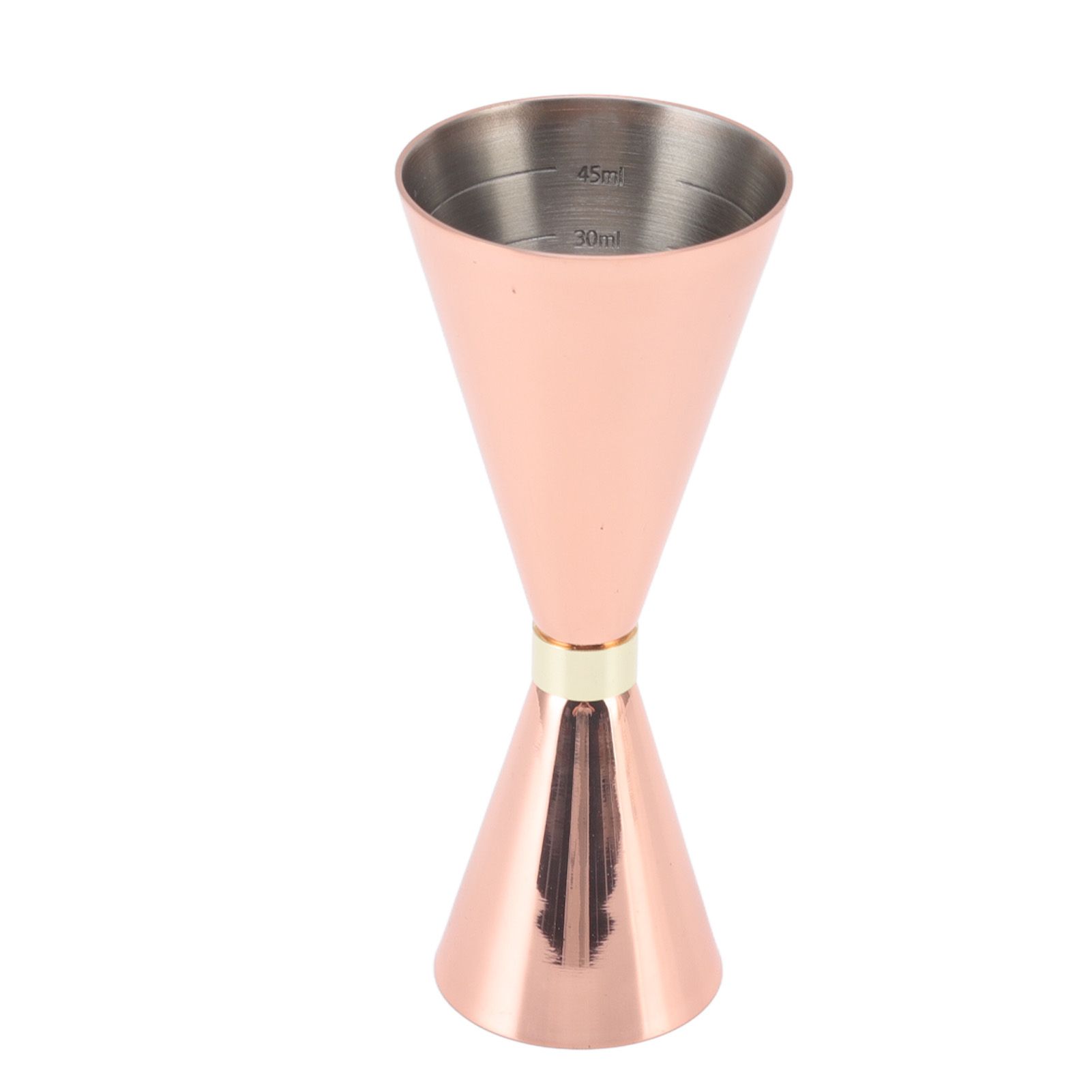 Jigger Stainless Steel 30mm to 60mm Elegant Flexible Jigger Cone for Cocktail Bartending Copper Plating - Image 4