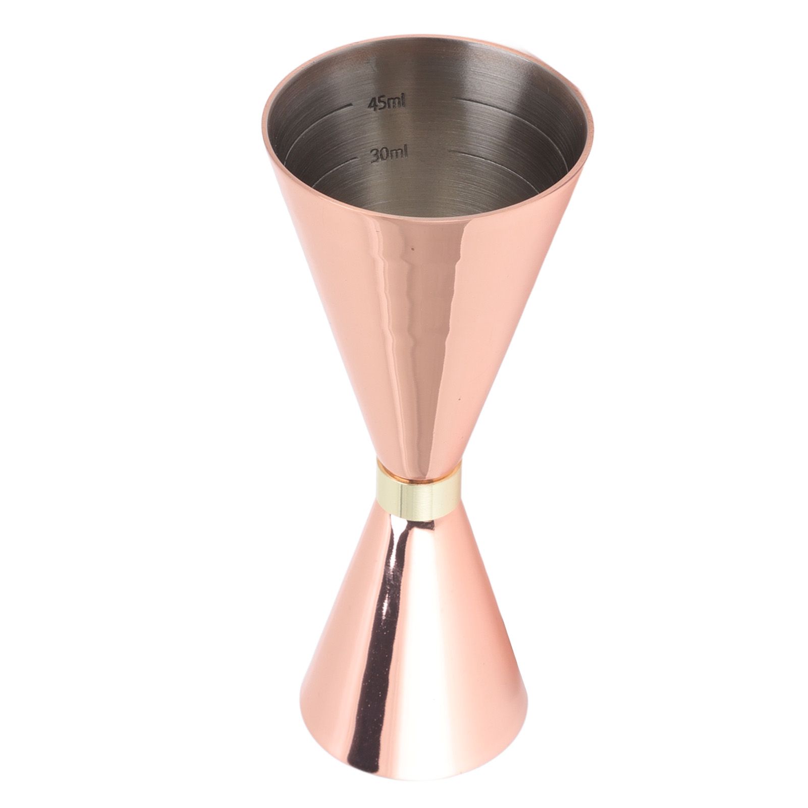 Jigger Stainless Steel 30mm to 60mm Elegant Flexible Jigger Cone for Cocktail Bartending Copper Plating - Image 6