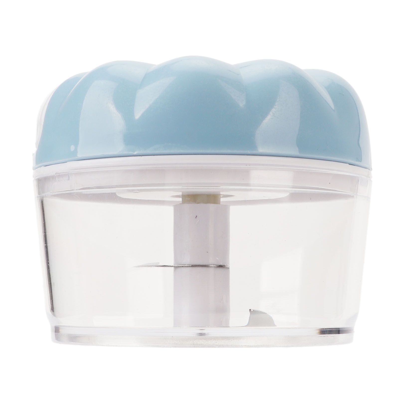 Garlic Chopper Manual Mini Safe Multipurpose Transparent Garlic Mincer with Drawstring for Kitchen Blue - Image 6