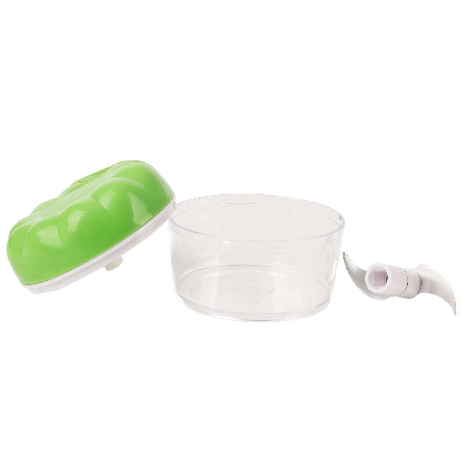 Garlic Chopper Manual Mini Safe Multipurpose Transparent Garlic Mincer with Drawstring for Kitchen Green - Image 7