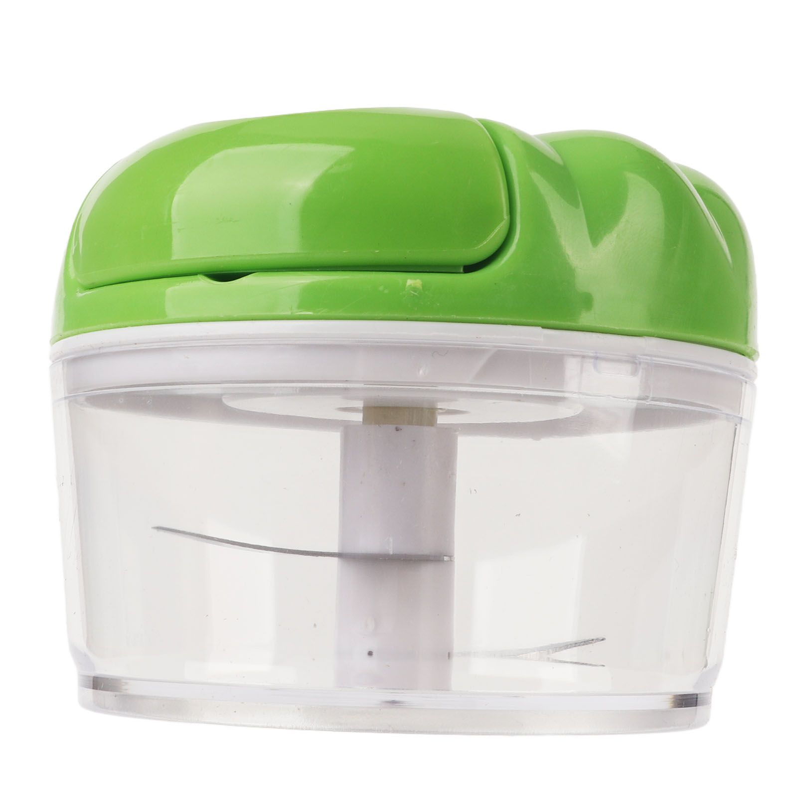 Garlic Chopper Manual Mini Safe Multipurpose Transparent Garlic Mincer with Drawstring for Kitchen Green - Image 8