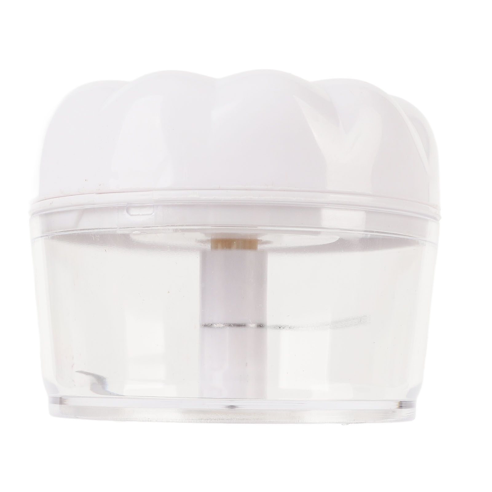 Garlic Chopper Manual Mini Safe Multipurpose Transparent Garlic Mincer with Drawstring for Kitchen White - Image 2
