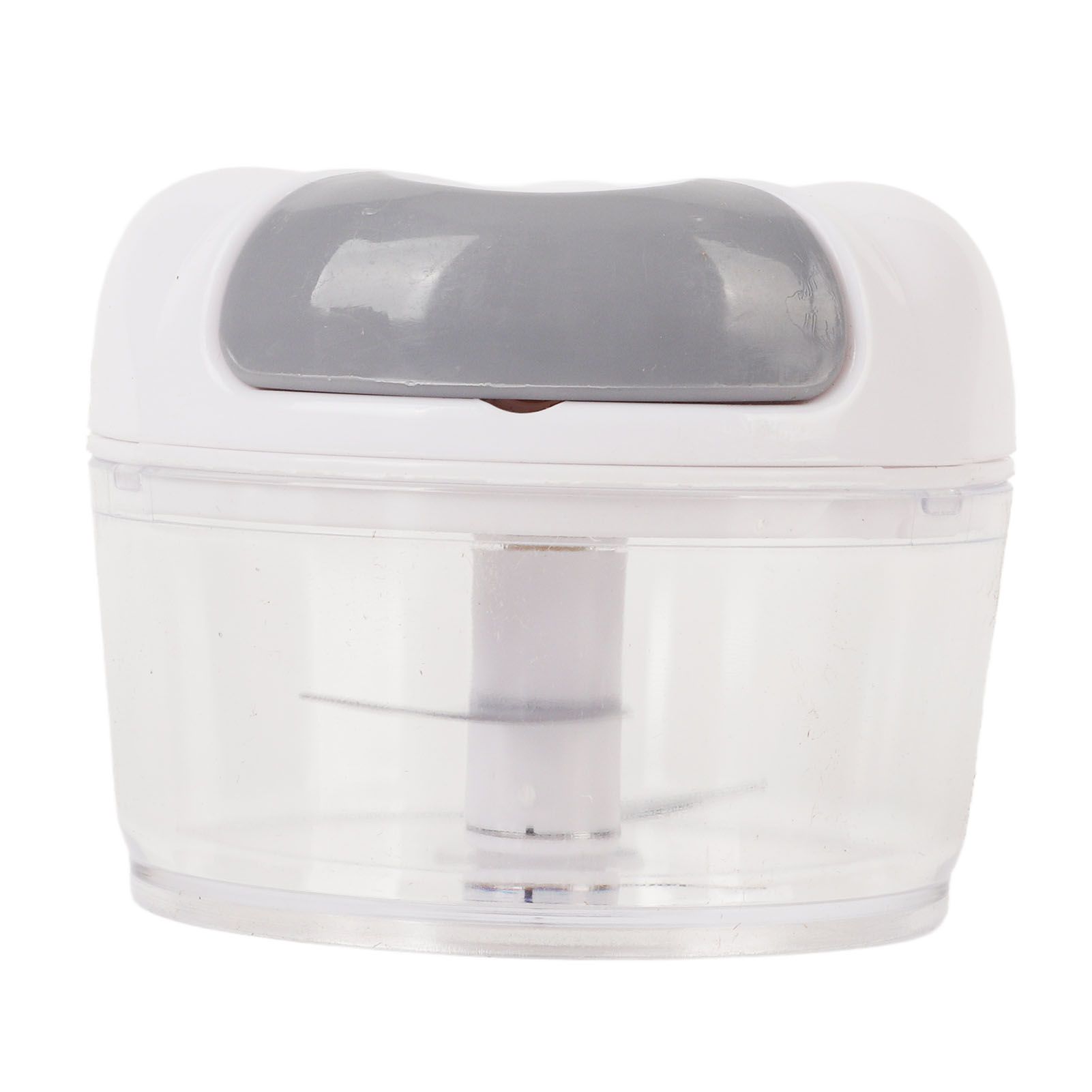 Garlic Chopper Manual Mini Safe Multipurpose Transparent Garlic Mincer with Drawstring for Kitchen White - Image 3