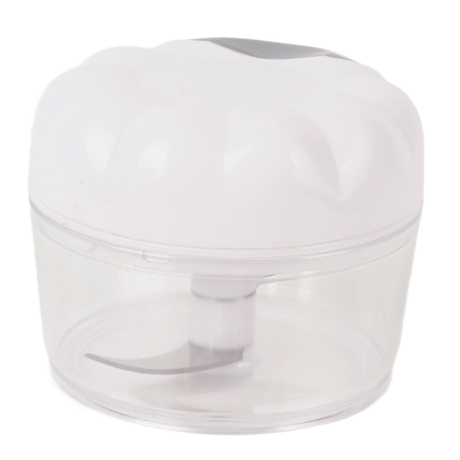 Garlic Chopper Manual Mini Safe Multipurpose Transparent Garlic Mincer with Drawstring for Kitchen White - Image 8
