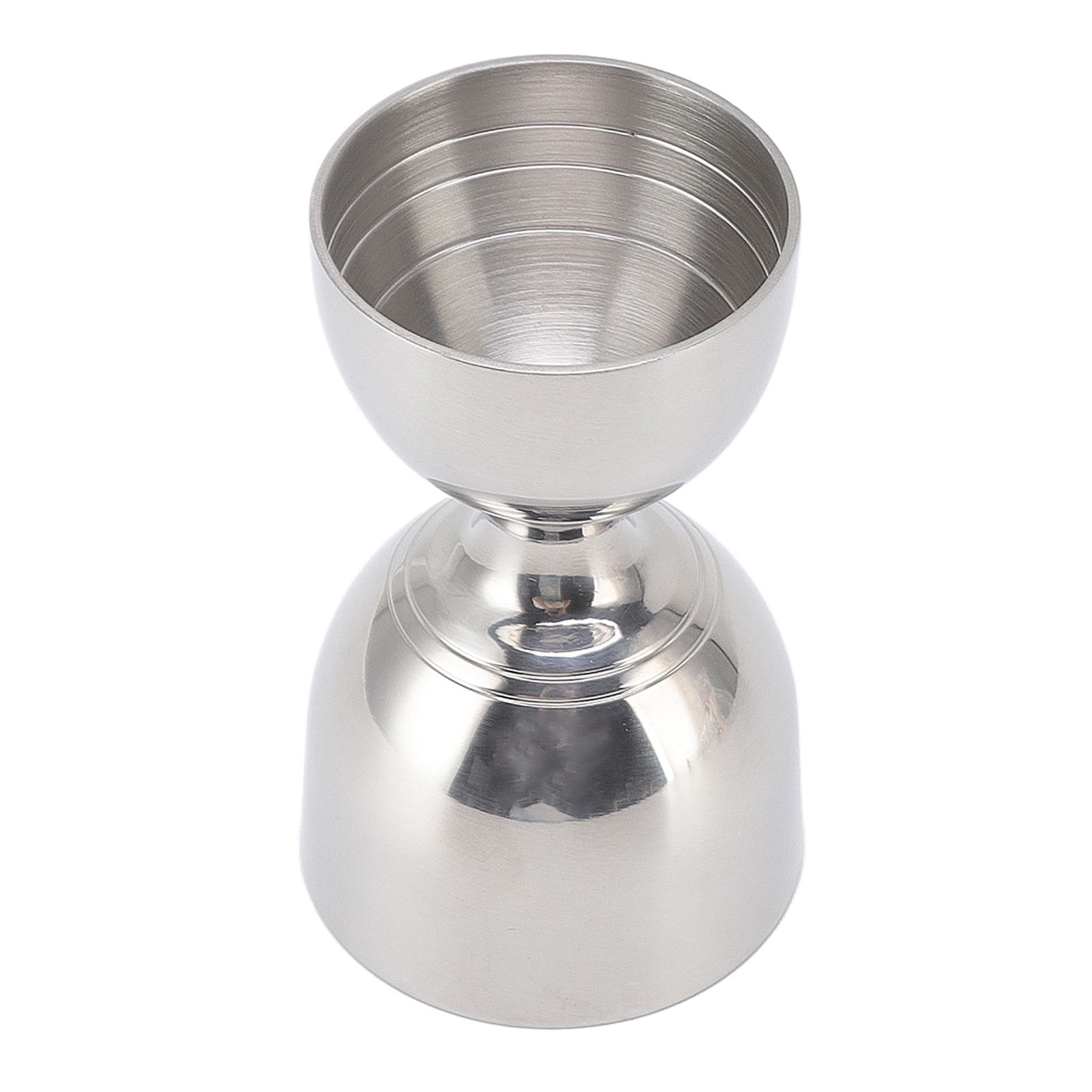 Cocktail Jigger 30/60ml Stainless Steel Durable High Accuracy Wide Opening Shot Measure Jigger for Cocktail Liquor 30/60ml Classic Silver - Image 2