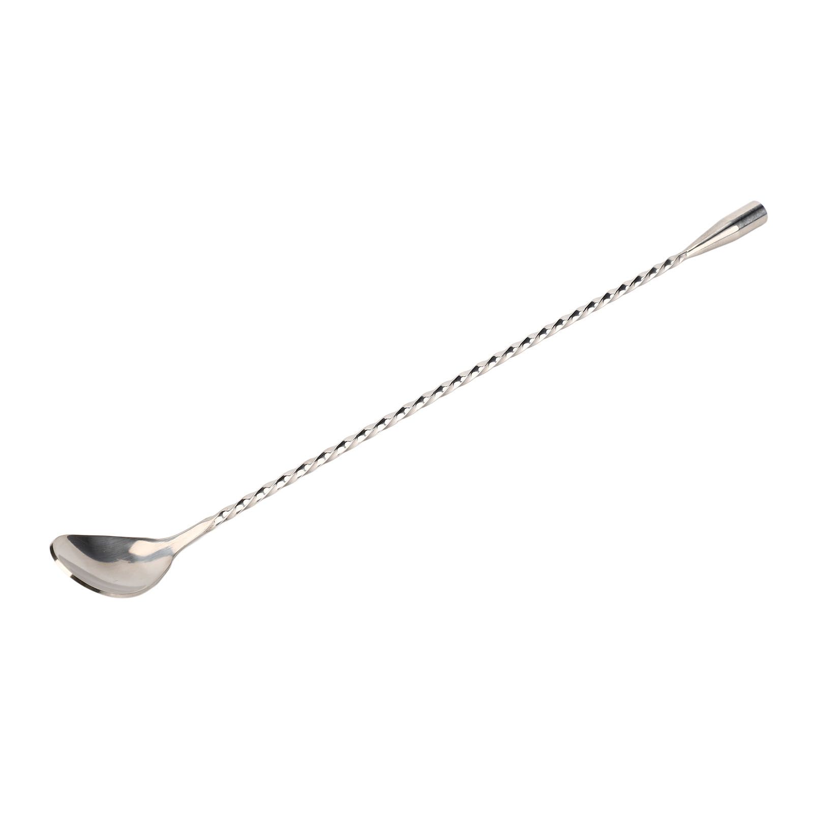 Cocktail Drink Swizzle Stick Fine Thread Stainless Steel Drink Stirrers with Long Handle for Home Bar Restaurant - Image 1