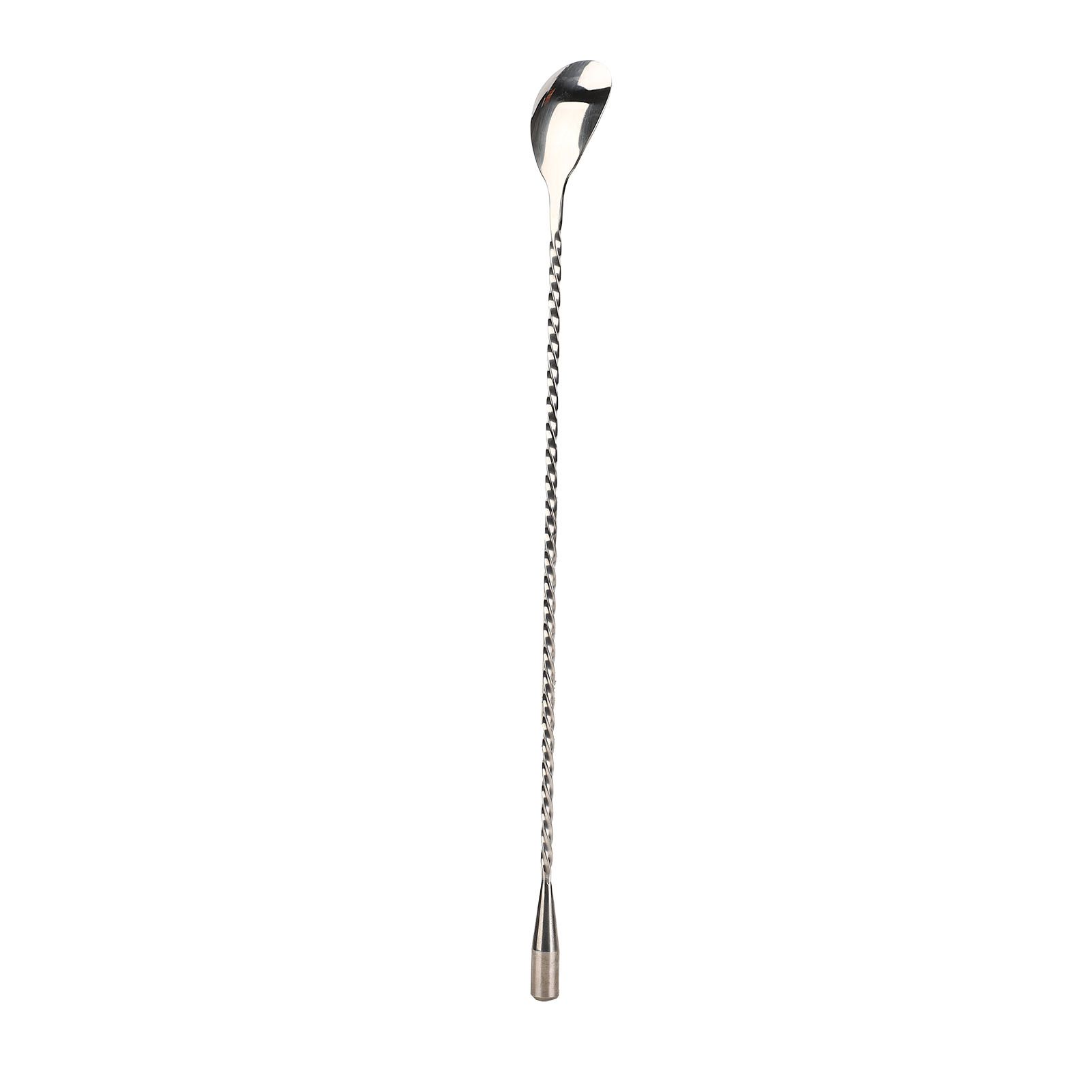 Cocktail Drink Swizzle Stick Fine Thread Stainless Steel Drink Stirrers with Long Handle for Home Bar Restaurant - Image 2