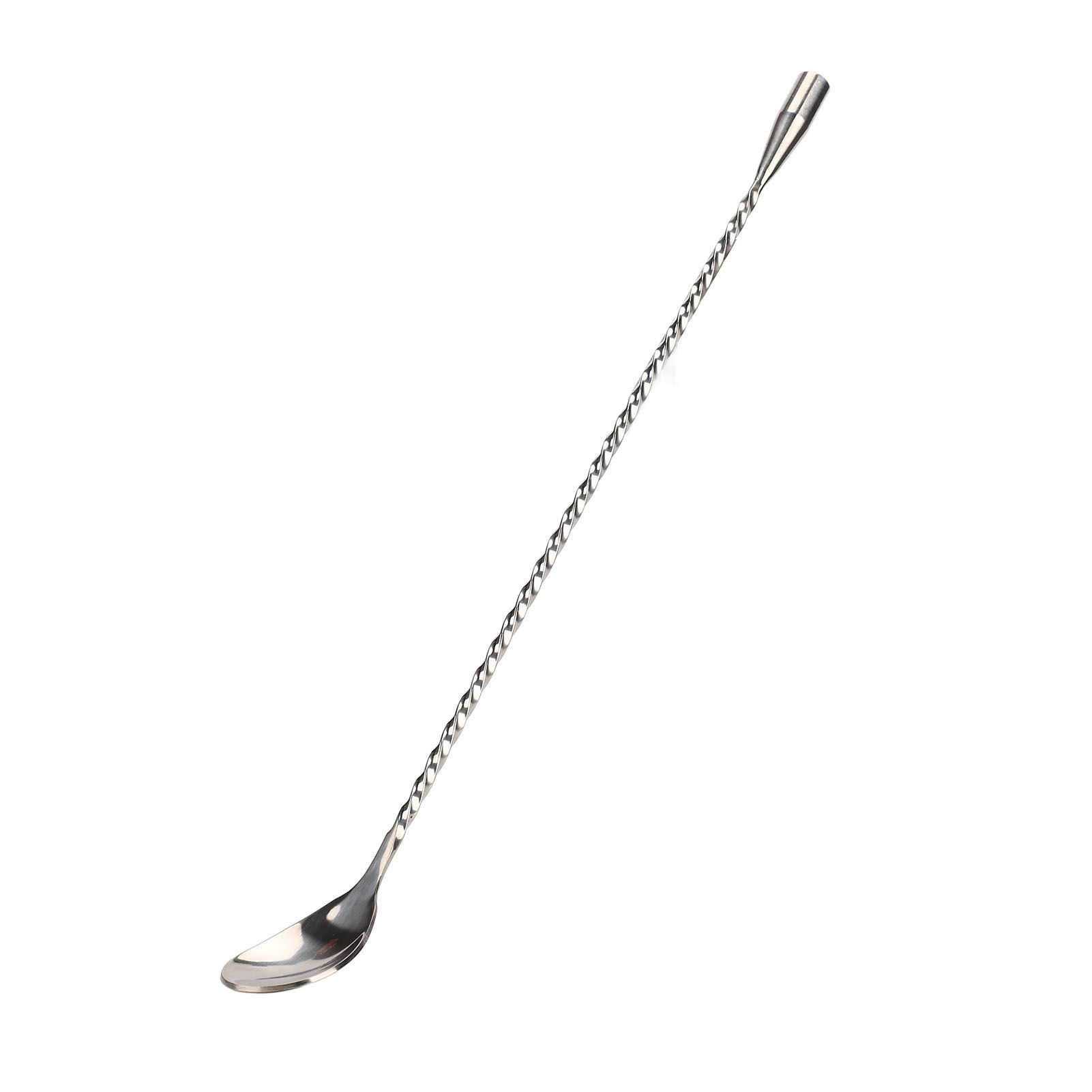 Cocktail Drink Swizzle Stick Fine Thread Stainless Steel Drink Stirrers with Long Handle for Home Bar Restaurant - Image 3