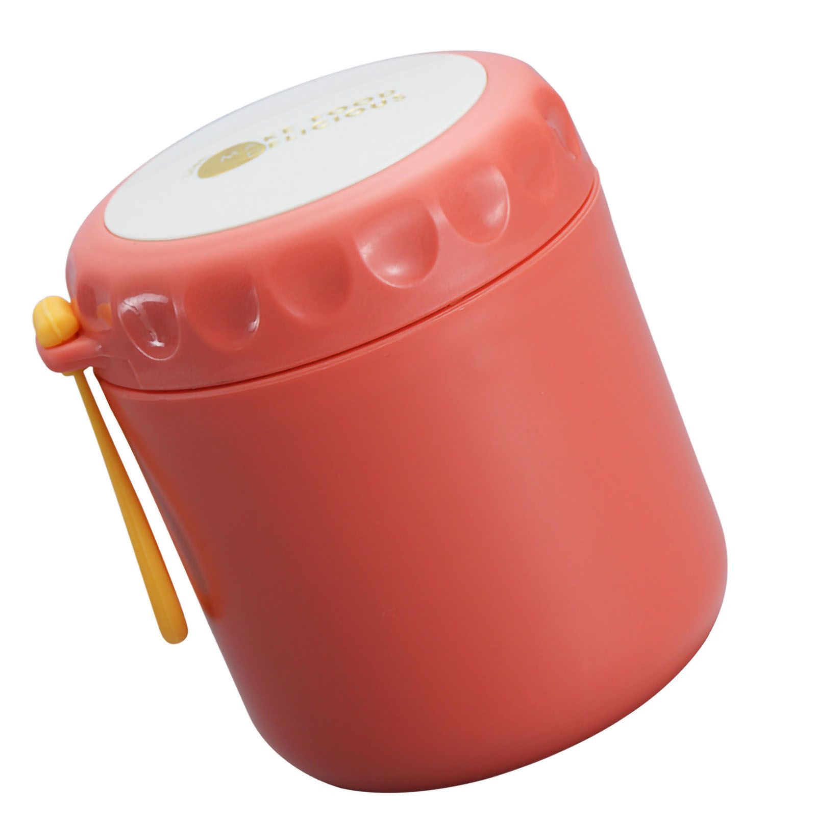 Thermal Insulated Food Jar Good Sealing Leakproof Food Grade Material Stainless Steel Soup Cup for Home Office School Stainless Steel Red - Image 4