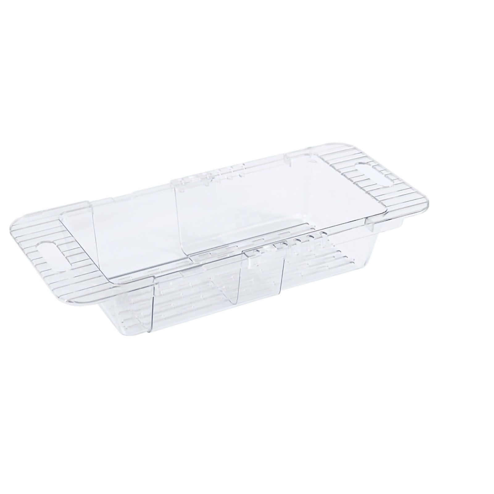 Over The Sink Strainer Retractable Design Transparent Fast Draining Durable PET Sink Colander Transparent Strainer with Retractable Design - Image 1