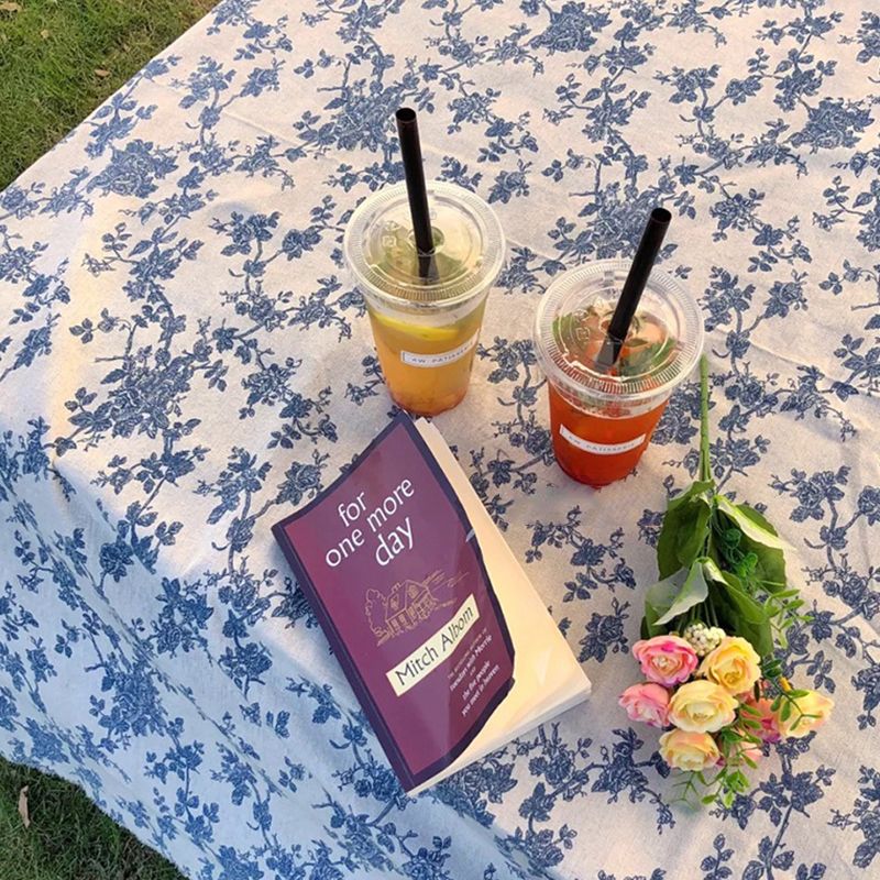 Picnic Blanket Three Dimensional Embossed Textile Printing Cotton Table Cloth for Picnic 100x70cm - Image 2