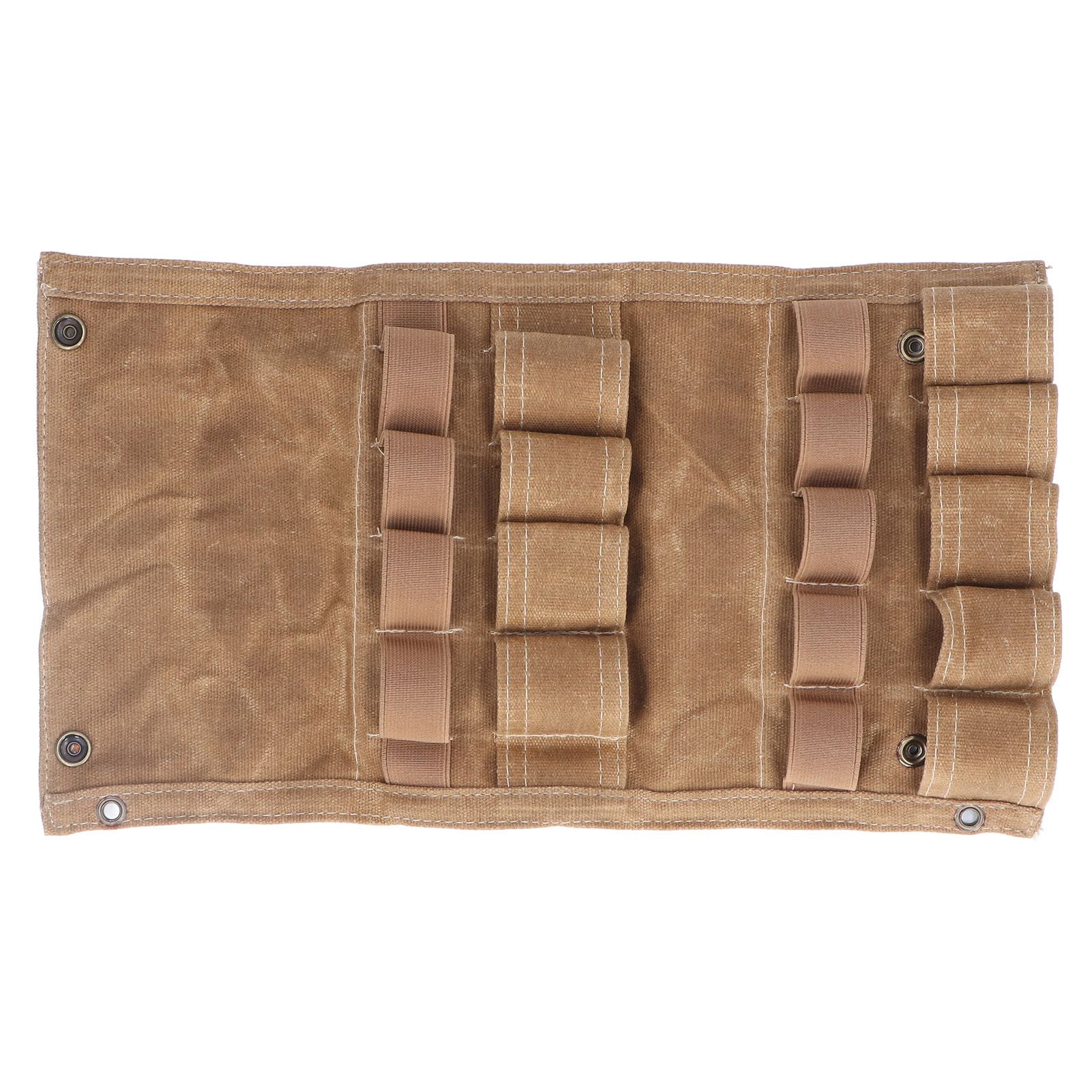Spice Bottle Bag Foldable Portable Canvas Outdoor Seasoning Jar Holder for Camping Barbecue Picnic Khaki - Image 7