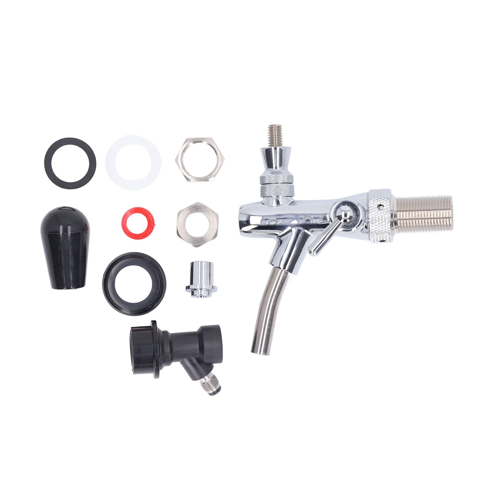 G5/8 Beer Tap 304 Stainless Steel Adjustable Beer Faucet Liquid Dispenser for Bar Restaurant Hotel Home - Image 1