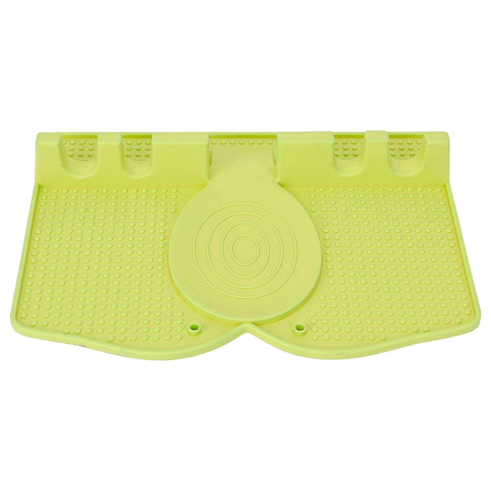 Silicone Utensil Rest Heat Resistant Non Slip Silicone Utensil Holder with Drip Pad for Kitchen Utensil Spoons Tongs Light Green - Image 1