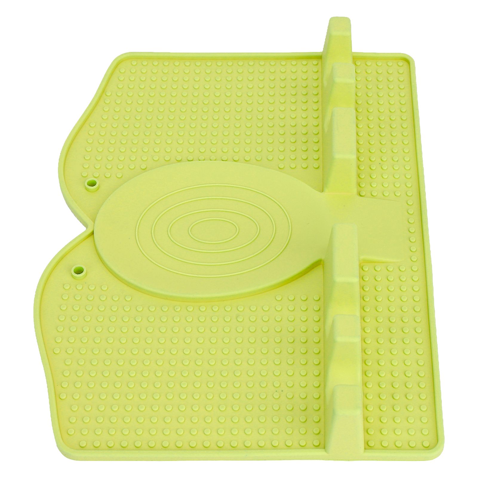 Silicone Utensil Rest Heat Resistant Non Slip Silicone Utensil Holder with Drip Pad for Kitchen Utensil Spoons Tongs Light Green - Image 8