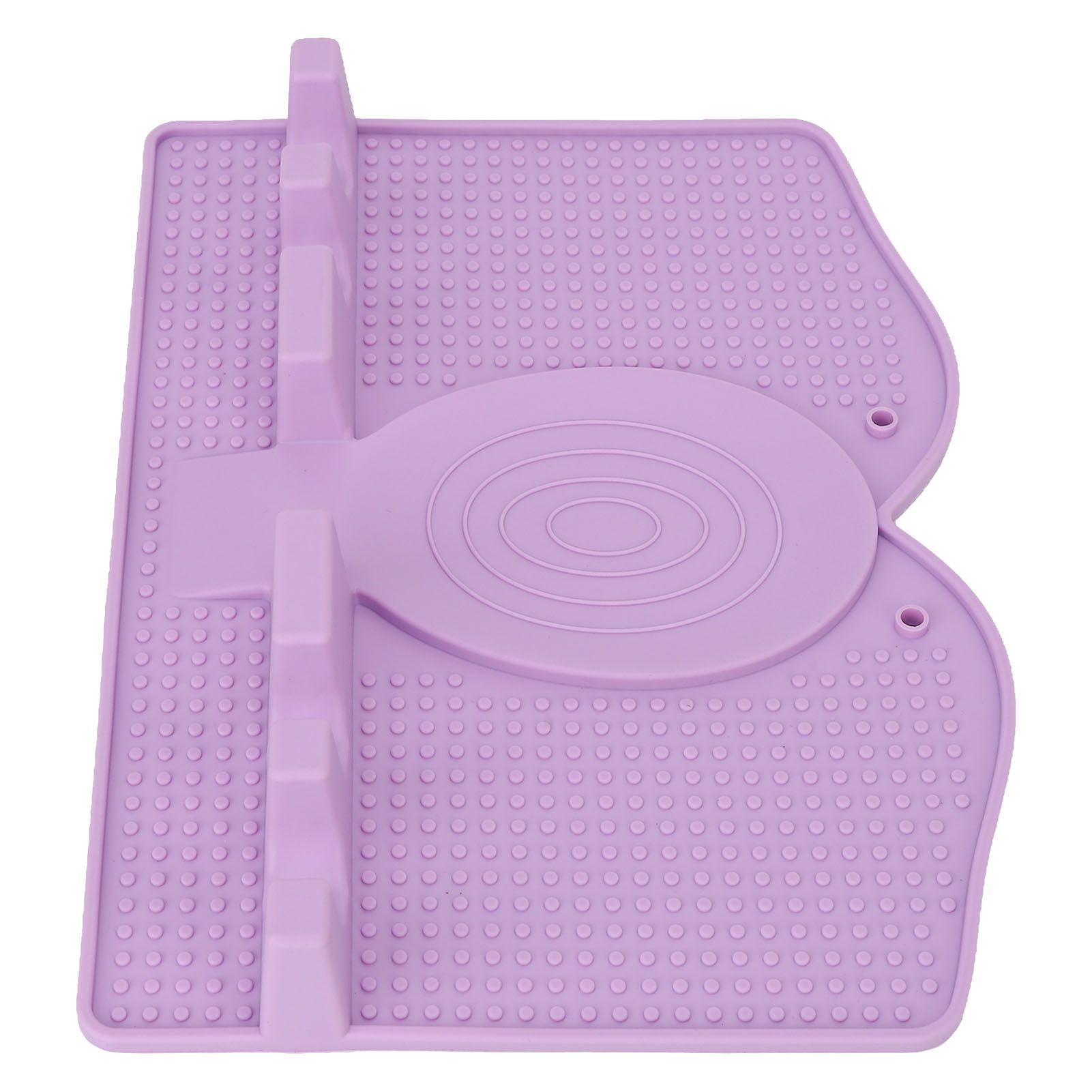 Silicone Utensil Rest Heat Resistant Non Slip Silicone Utensil Holder with Drip Pad for Kitchen Utensil Spoons Tongs Light Purple - Image 4