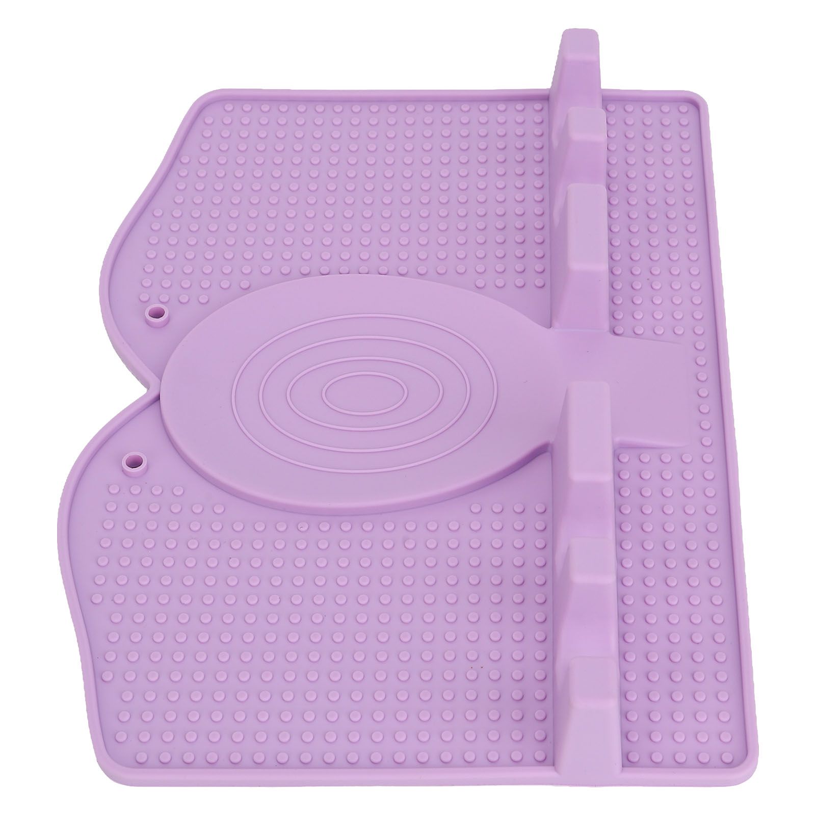 Silicone Utensil Rest Heat Resistant Non Slip Silicone Utensil Holder with Drip Pad for Kitchen Utensil Spoons Tongs Light Purple - Image 8