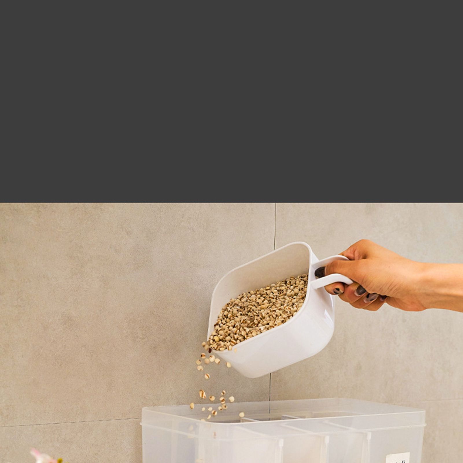 Storage Box Transparent Classification Press Button Removable Cover Storage Tanks for Kitchen - Image 6