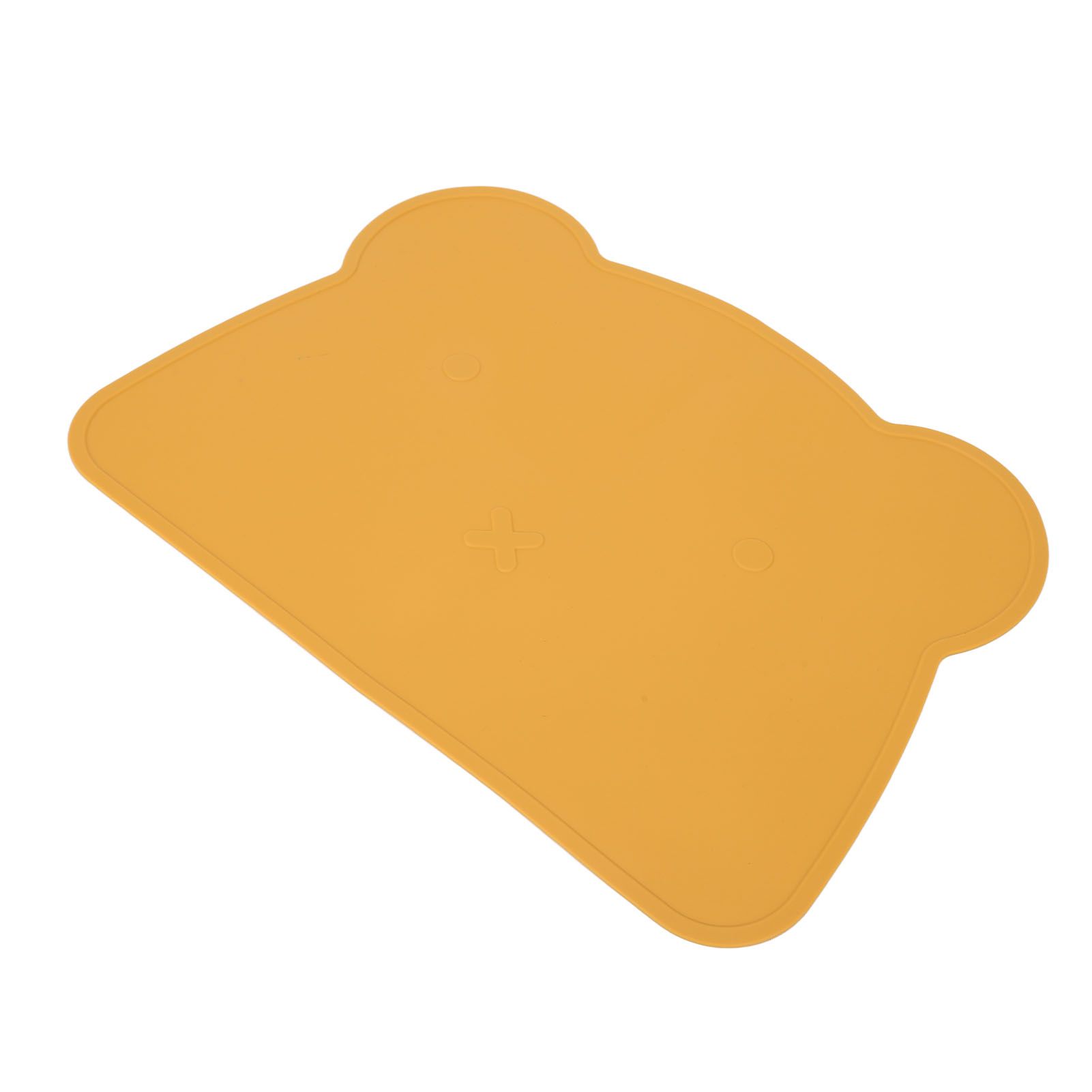 Silicone Placemat Thicken Heat Insulation Anti Slip Soft Elastic Silicone Bear Placemat for Home Hotel Restaurant Yellow - Image 4