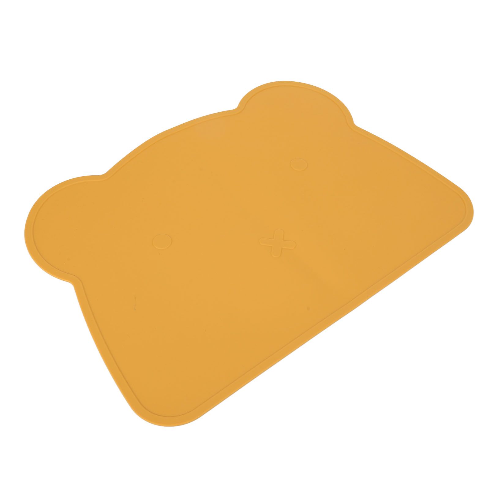 Silicone Placemat Thicken Heat Insulation Anti Slip Soft Elastic Silicone Bear Placemat for Home Hotel Restaurant Yellow - Image 5