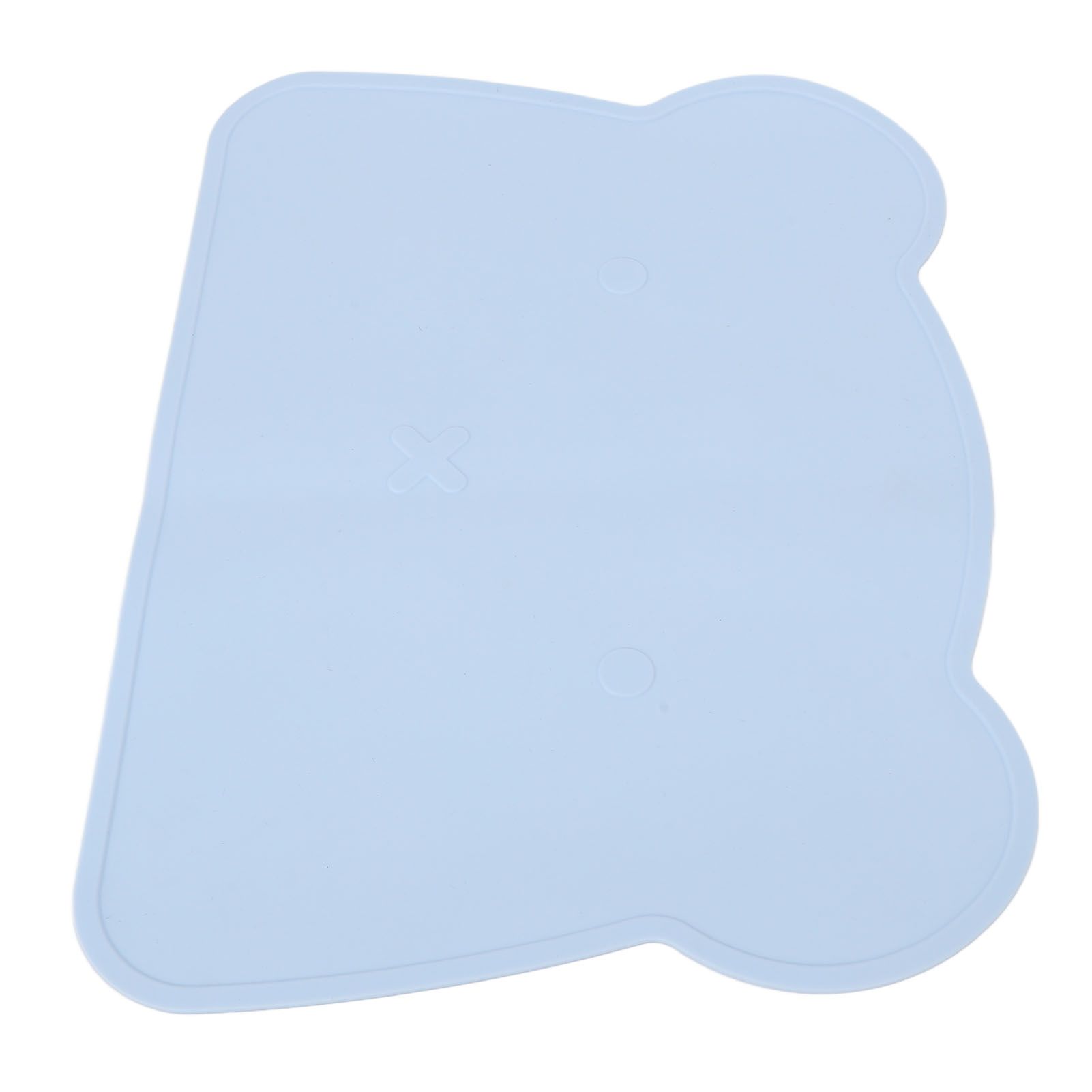 Silicone Placemat Thicken Heat Insulation Anti Slip Soft Elastic Silicone Bear Placemat for Home Hotel Restaurant Blue - Image 2