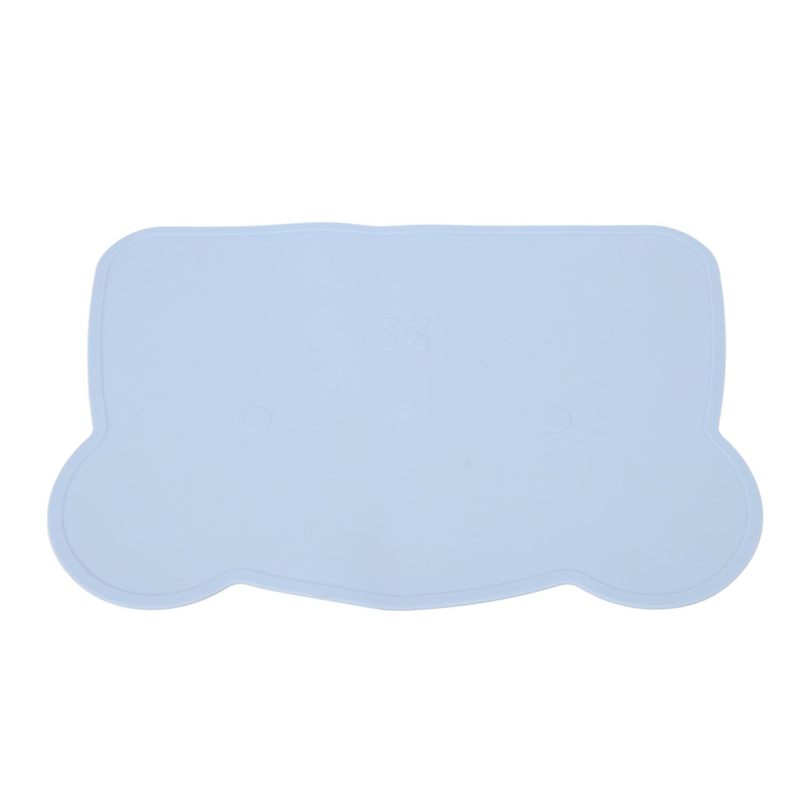 Silicone Placemat Thicken Heat Insulation Anti Slip Soft Elastic Silicone Bear Placemat for Home Hotel Restaurant Blue - Image 5