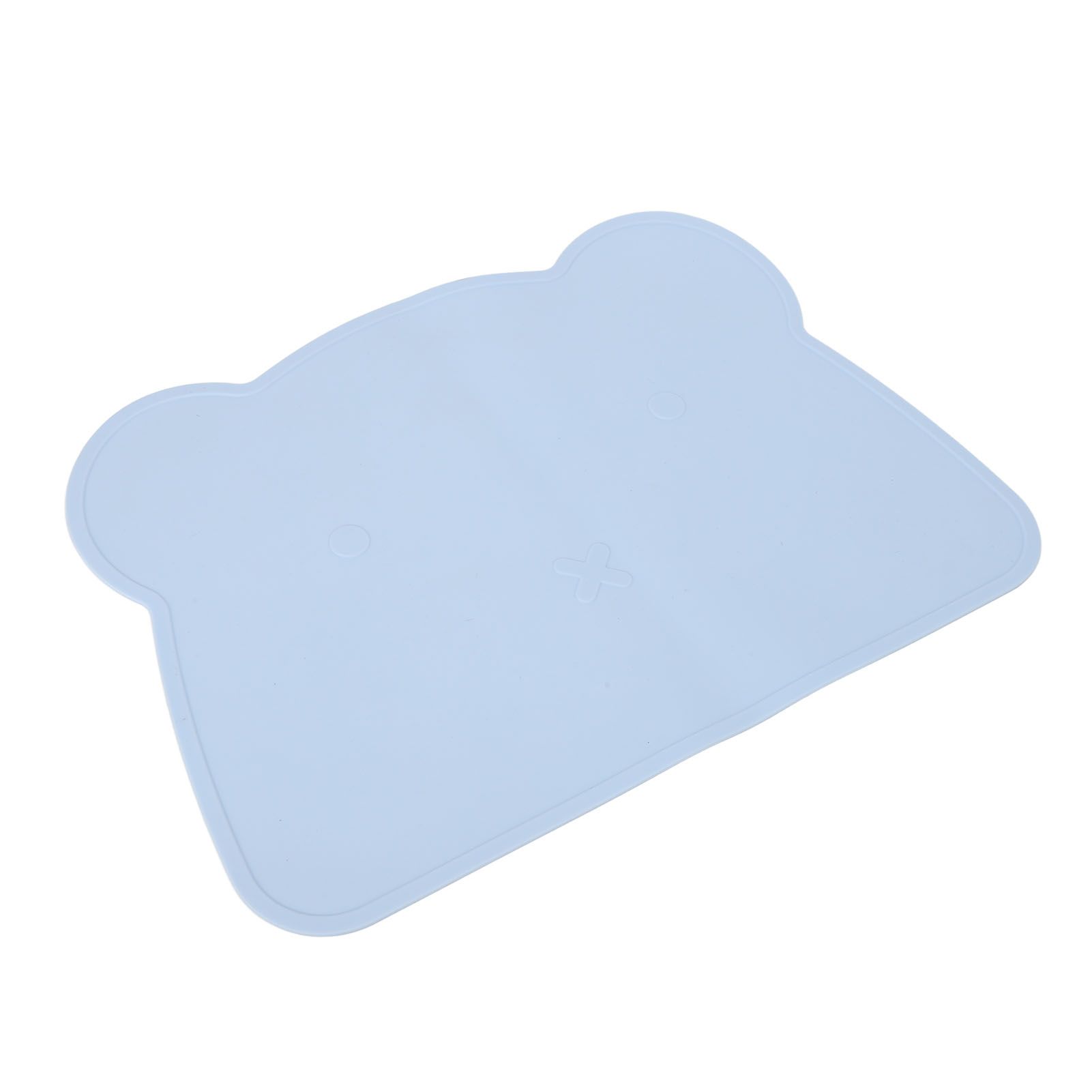 Silicone Placemat Thicken Heat Insulation Anti Slip Soft Elastic Silicone Bear Placemat for Home Hotel Restaurant Blue - Image 6